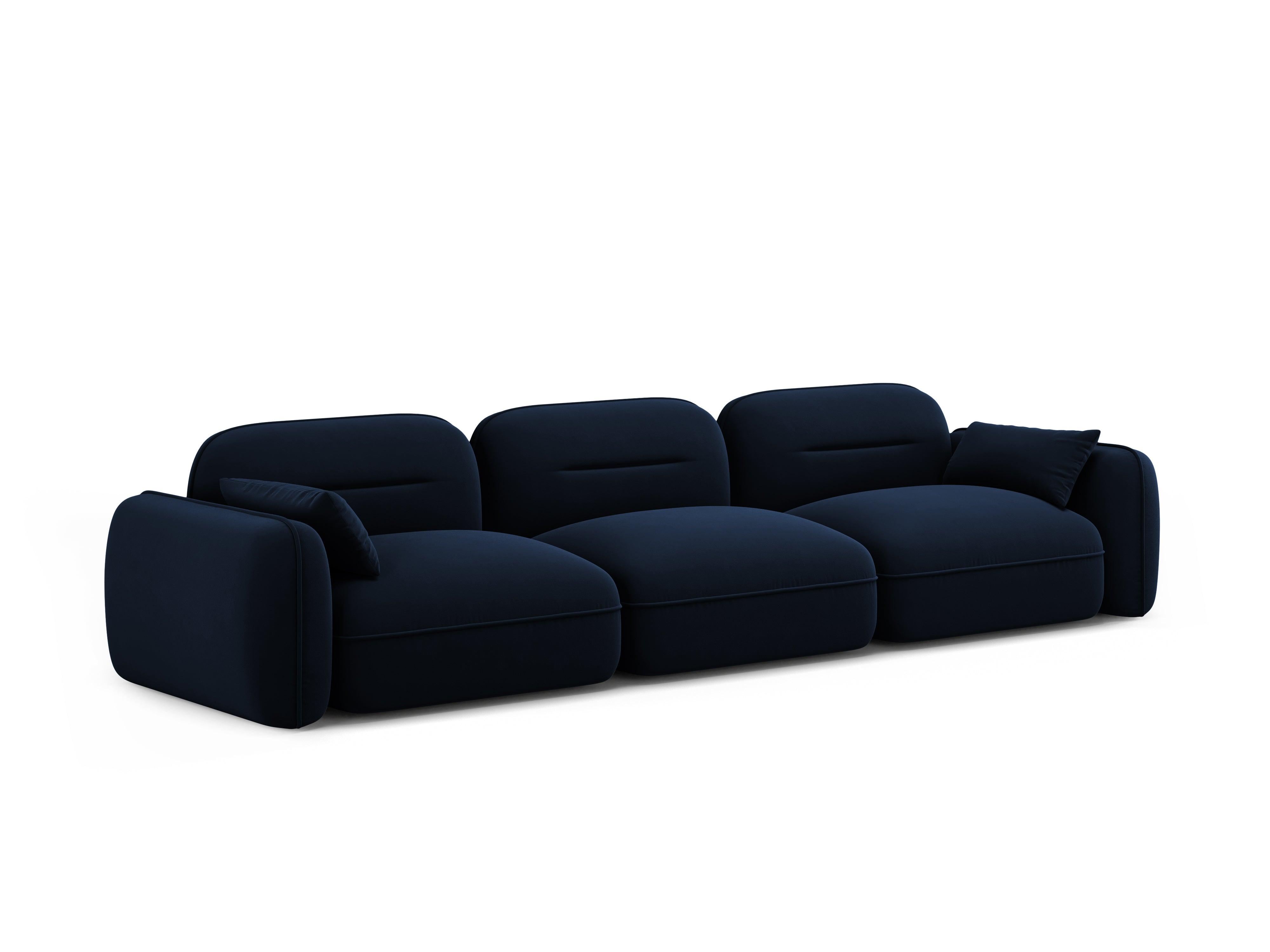 Sofa modułowa aksamitna 4-osobowa SYDNEY granat królewski Cosmopolitan Design Eye on Design