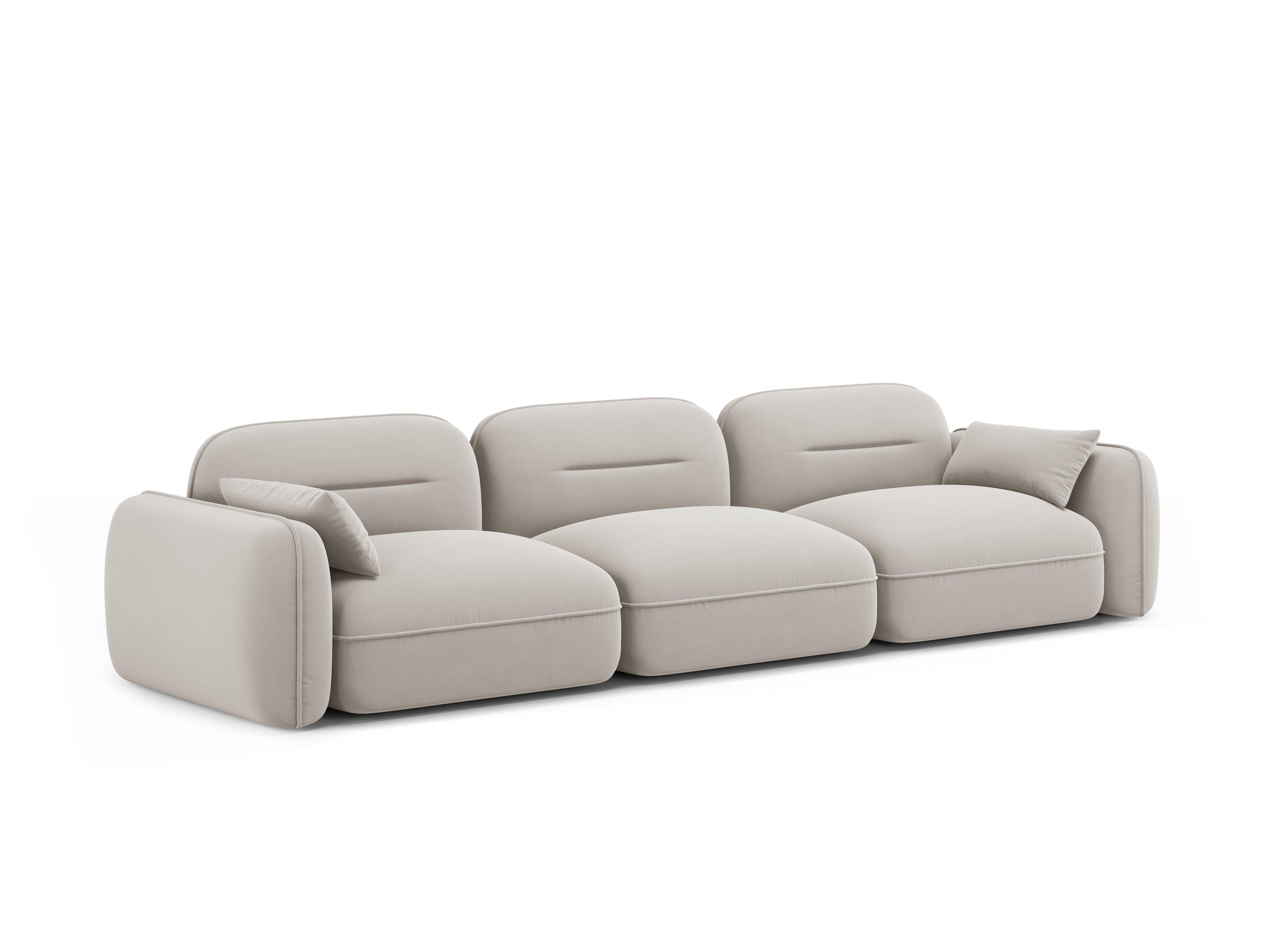 Sofa modułowa aksamitna 4-osobowa SYDNEY kość słoniowa Cosmopolitan Design Eye on Design