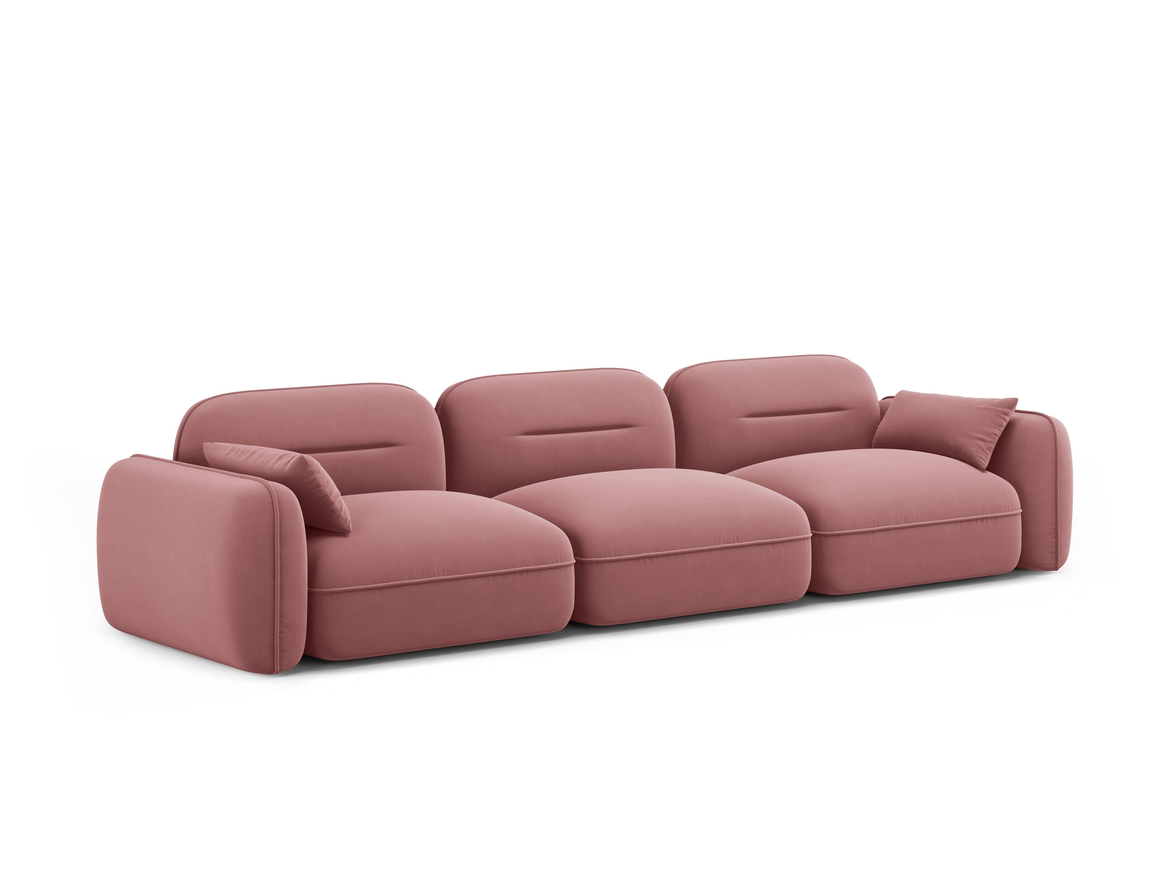 Sofa modułowa aksamitna 4-osobowa SYDNEY łososiowy Cosmopolitan Design Eye on Design