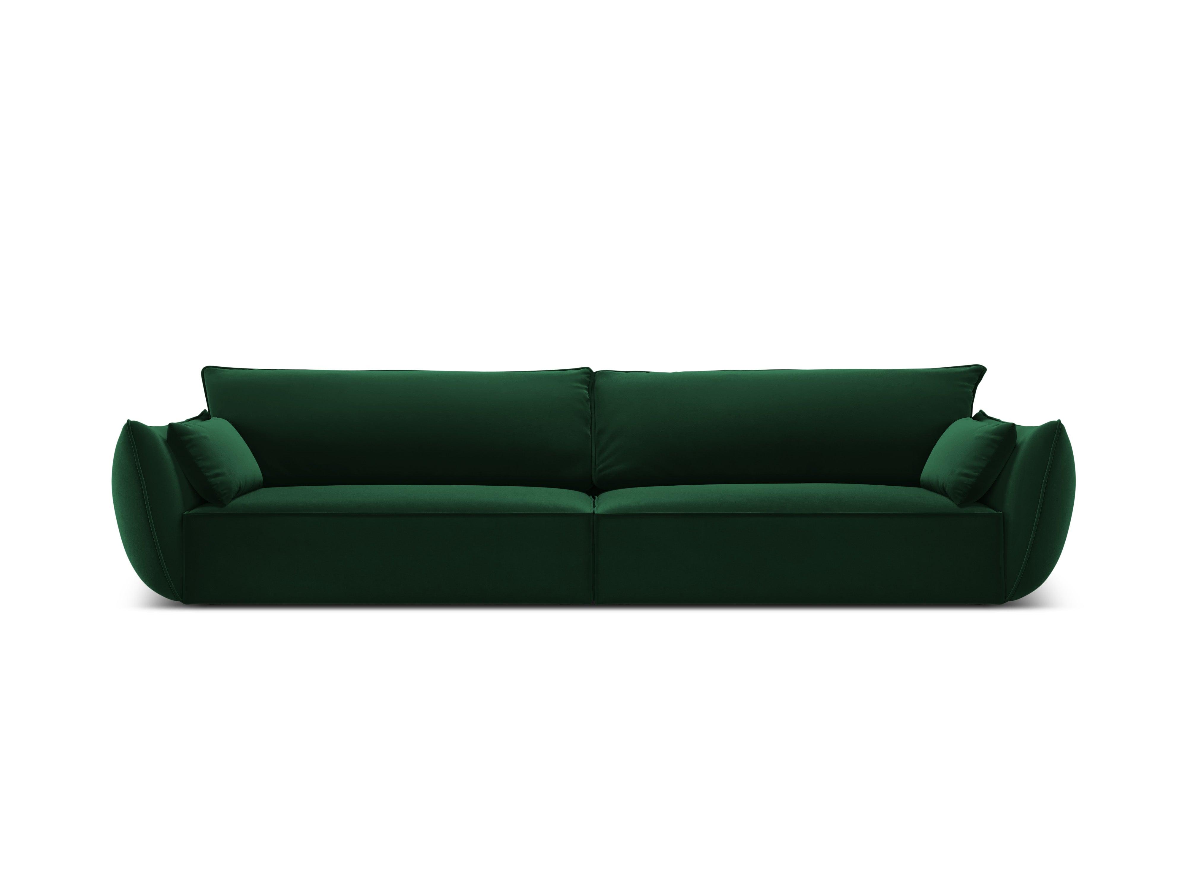 Sofa aksamitna 4-osobowa VANDA butelkowa zieleń Mazzini Sofas Eye on Design