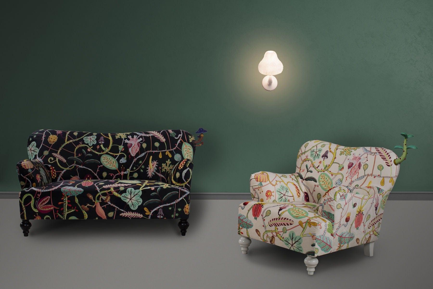 Sofa BOTANICAL DIVA czarny Seletti Eye on Design