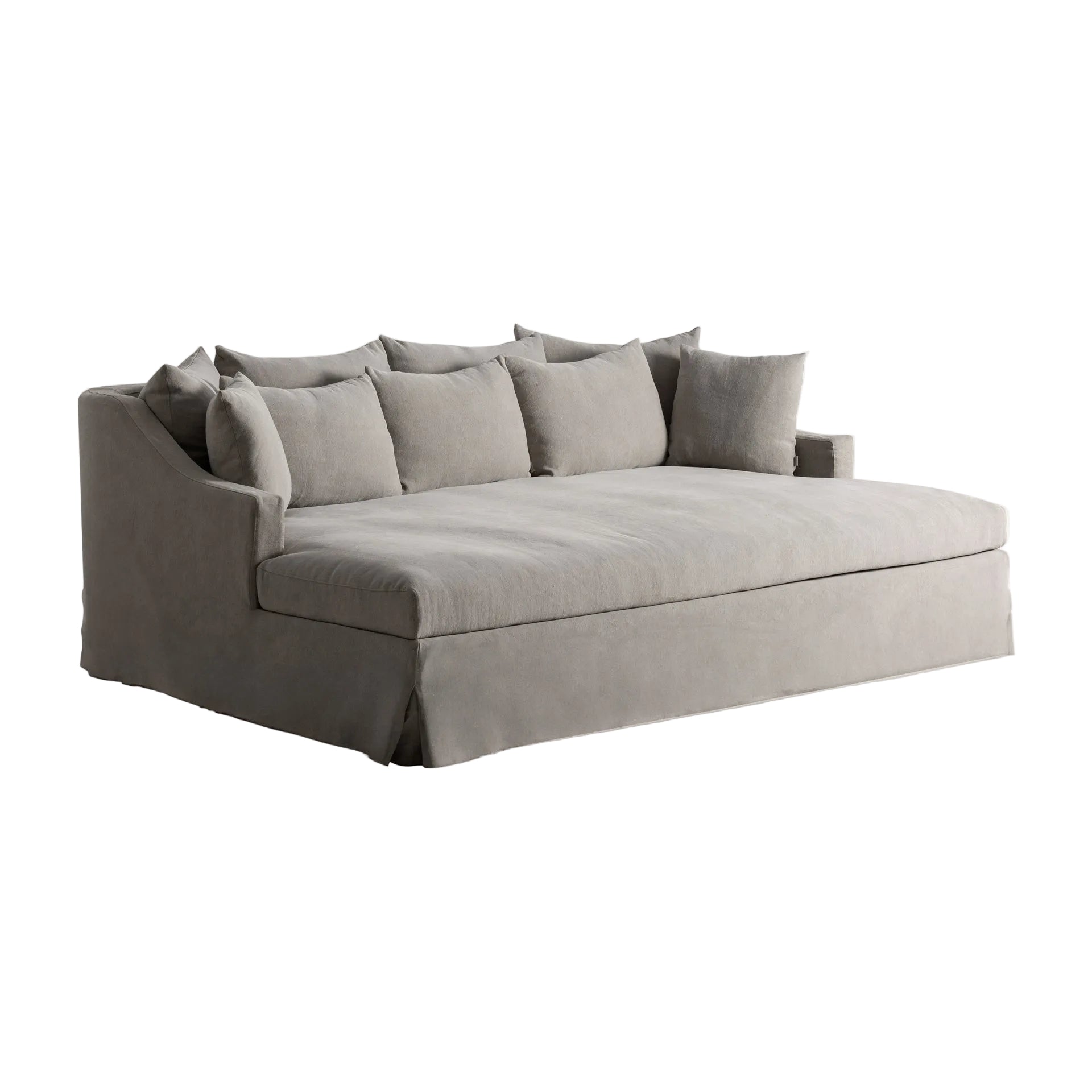 Sofa met slaapfunctie CORBUN grijs