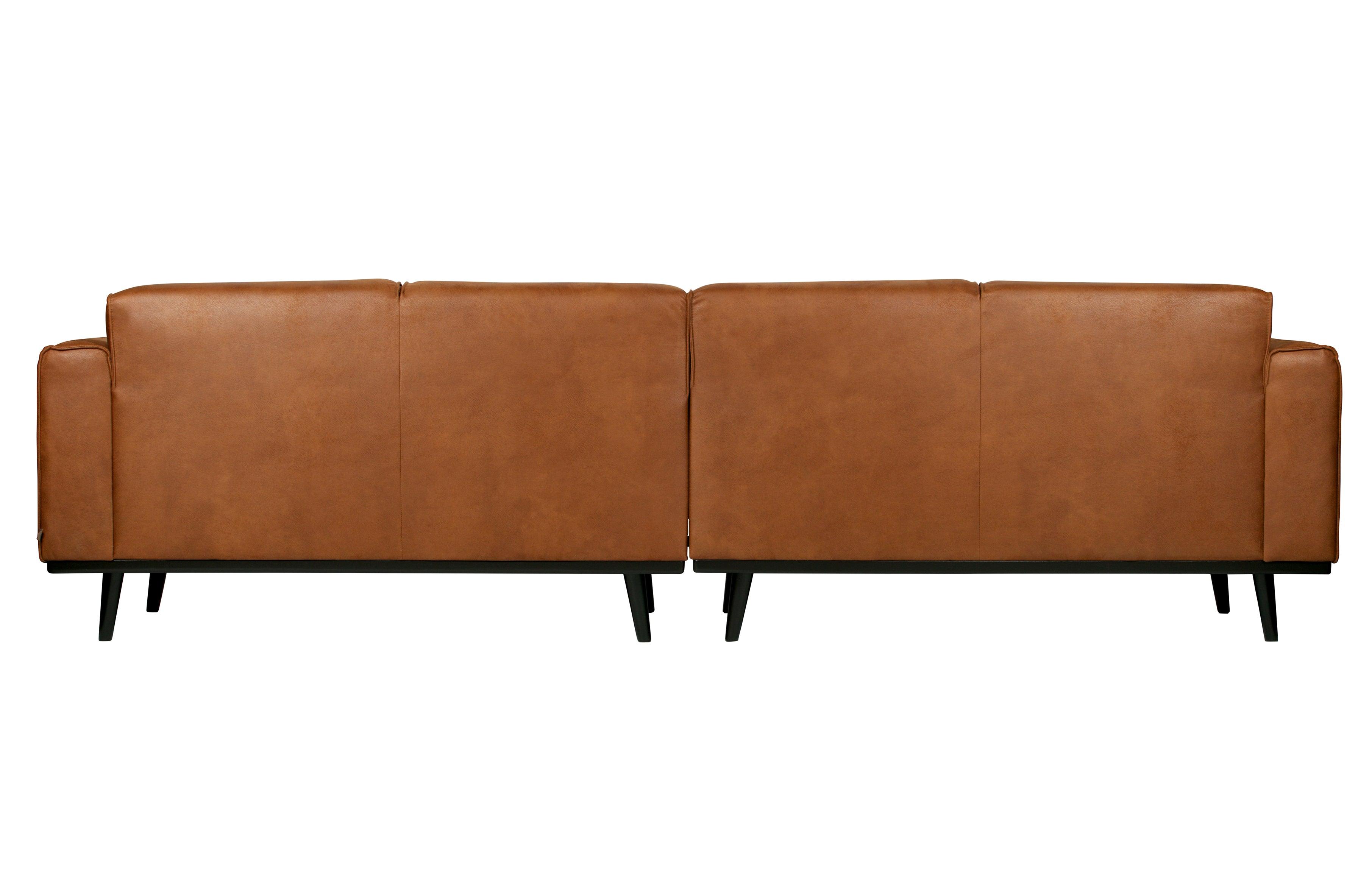 Sofa ekoskóra 4-osobowa STATEMENT koniakowy Be Pure Eye on Design