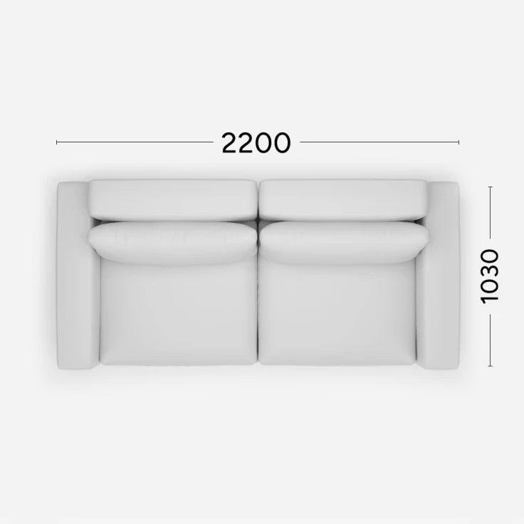 Sofa LENA Rosanero 220x103 cm Grupa 0 Eye on Design