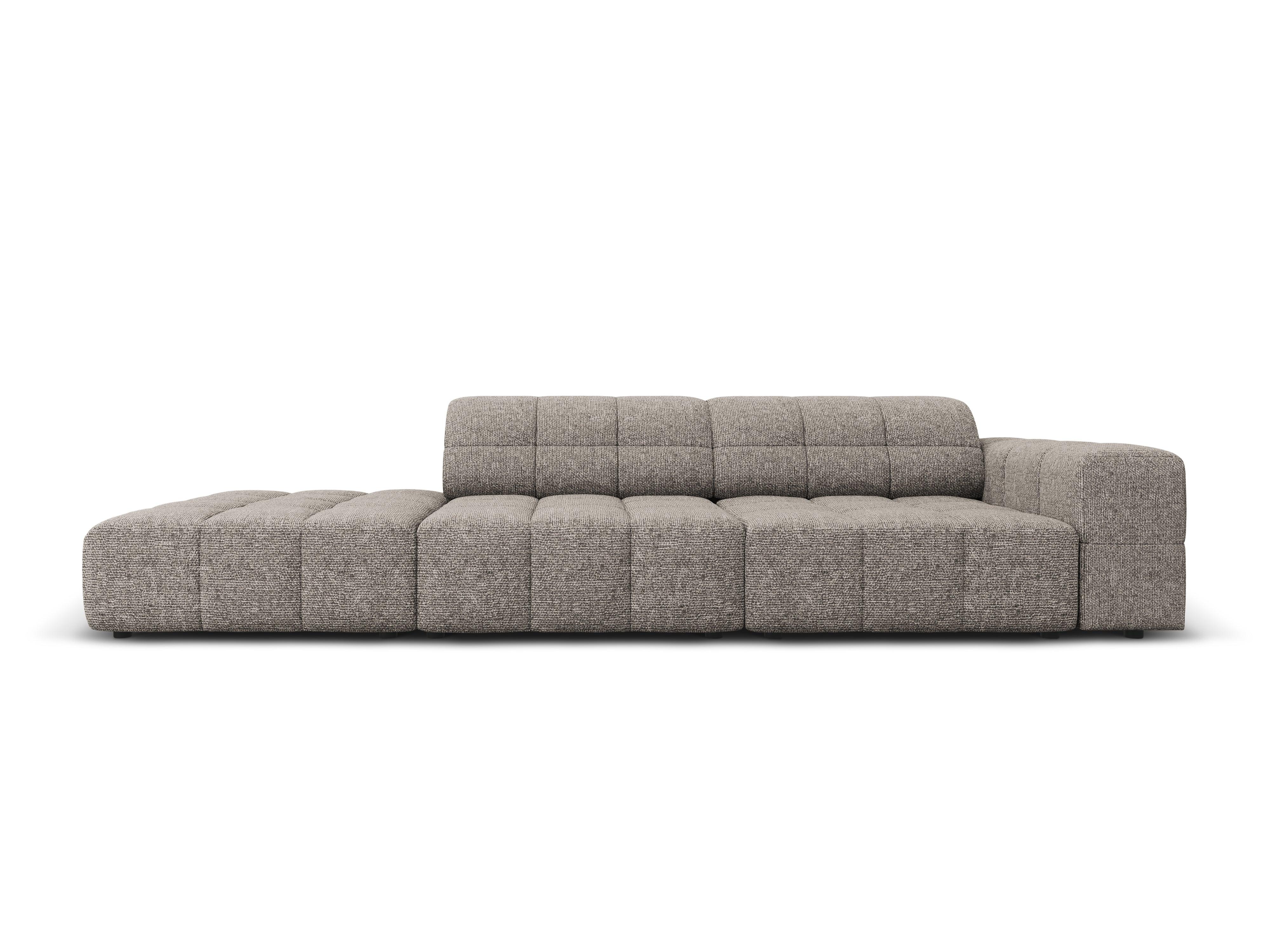 Sofa lewostronna 3-osobowa CHICAGO szary szenil Cosmopolitan Design Eye on Design