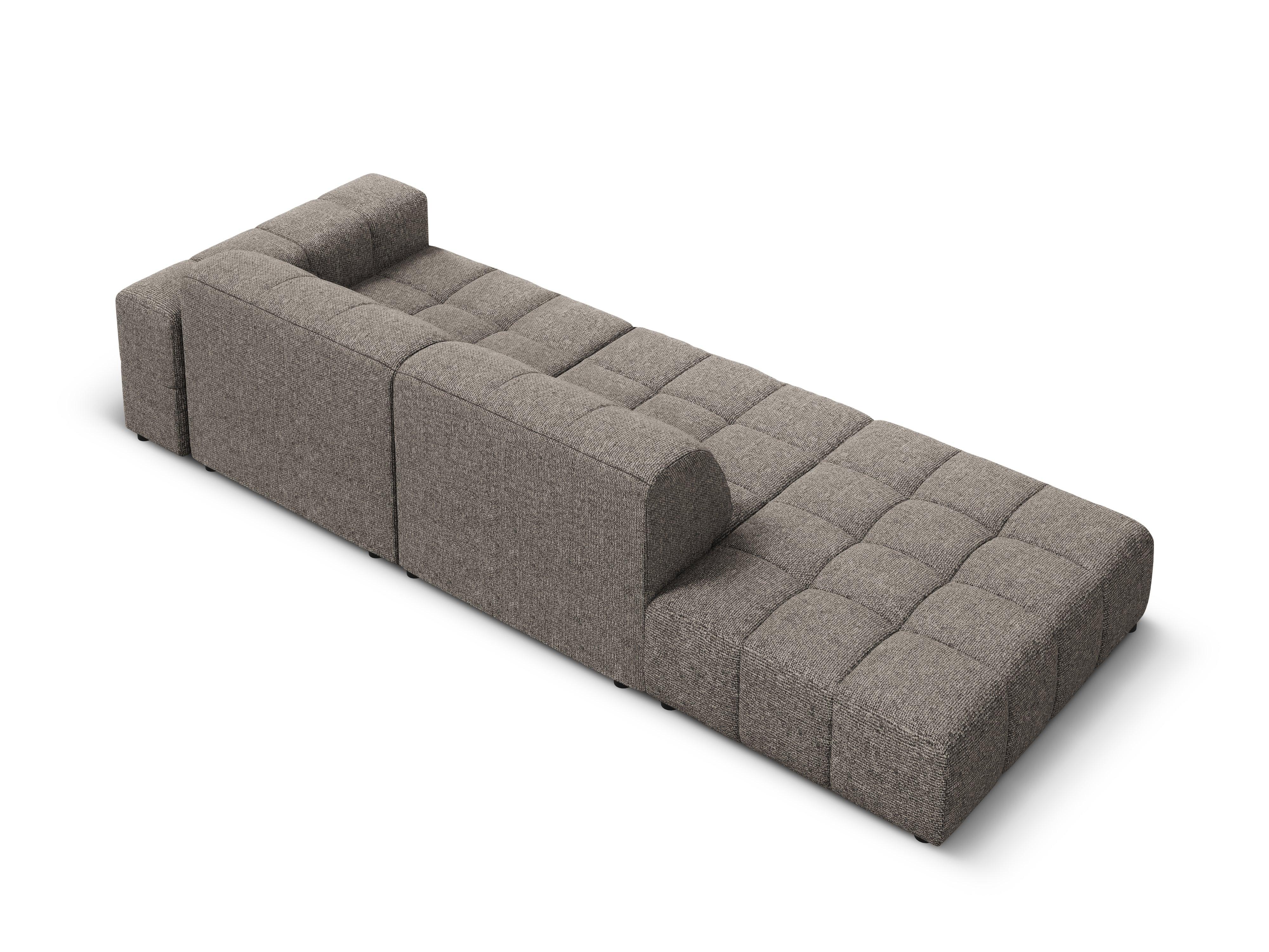 Sofa lewostronna 3-osobowa CHICAGO szary szenil Cosmopolitan Design Eye on Design