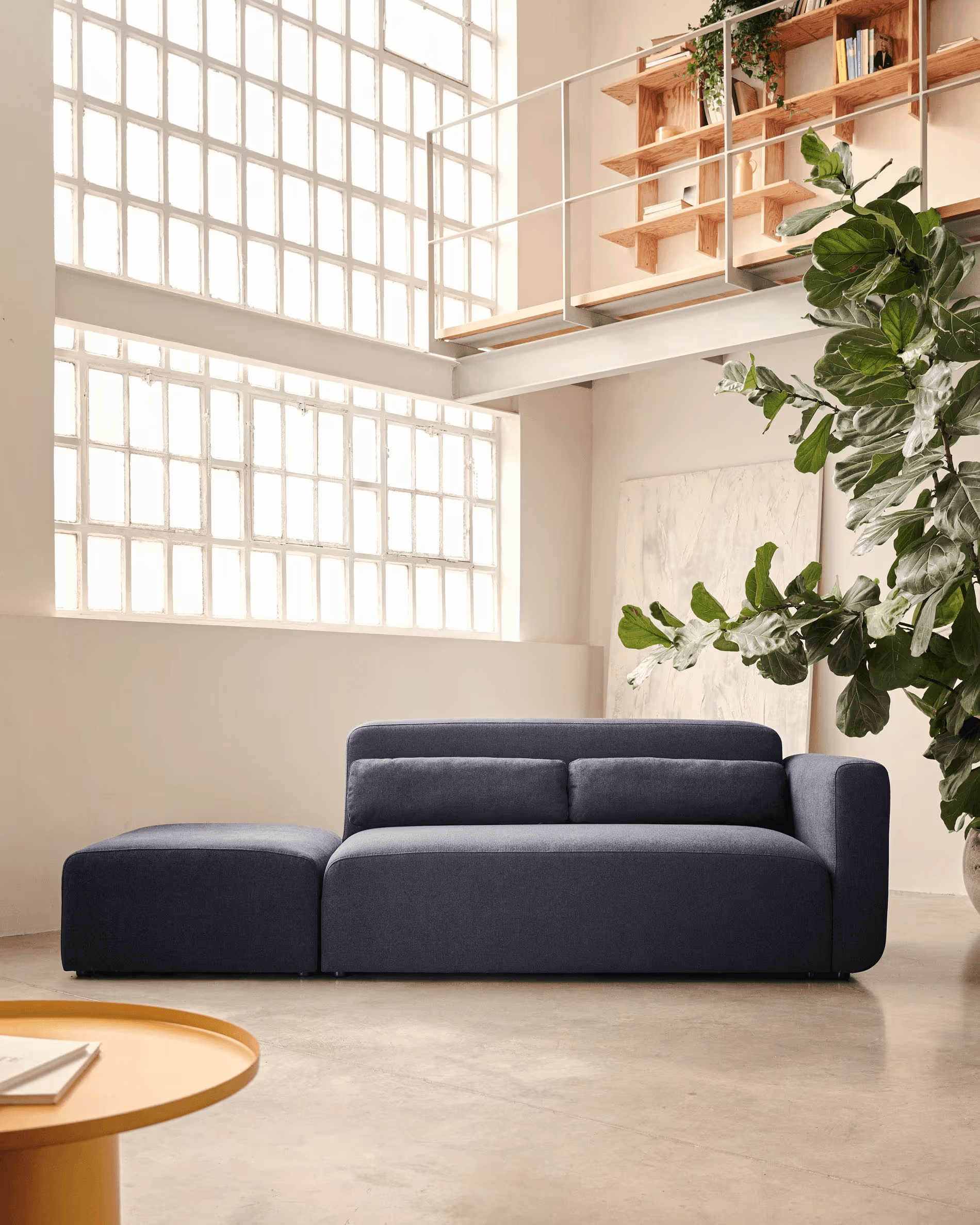 Sofa modułowa 2-osobowa uniwersalna otwarta NEOM niebieski La Forma Eye on Design