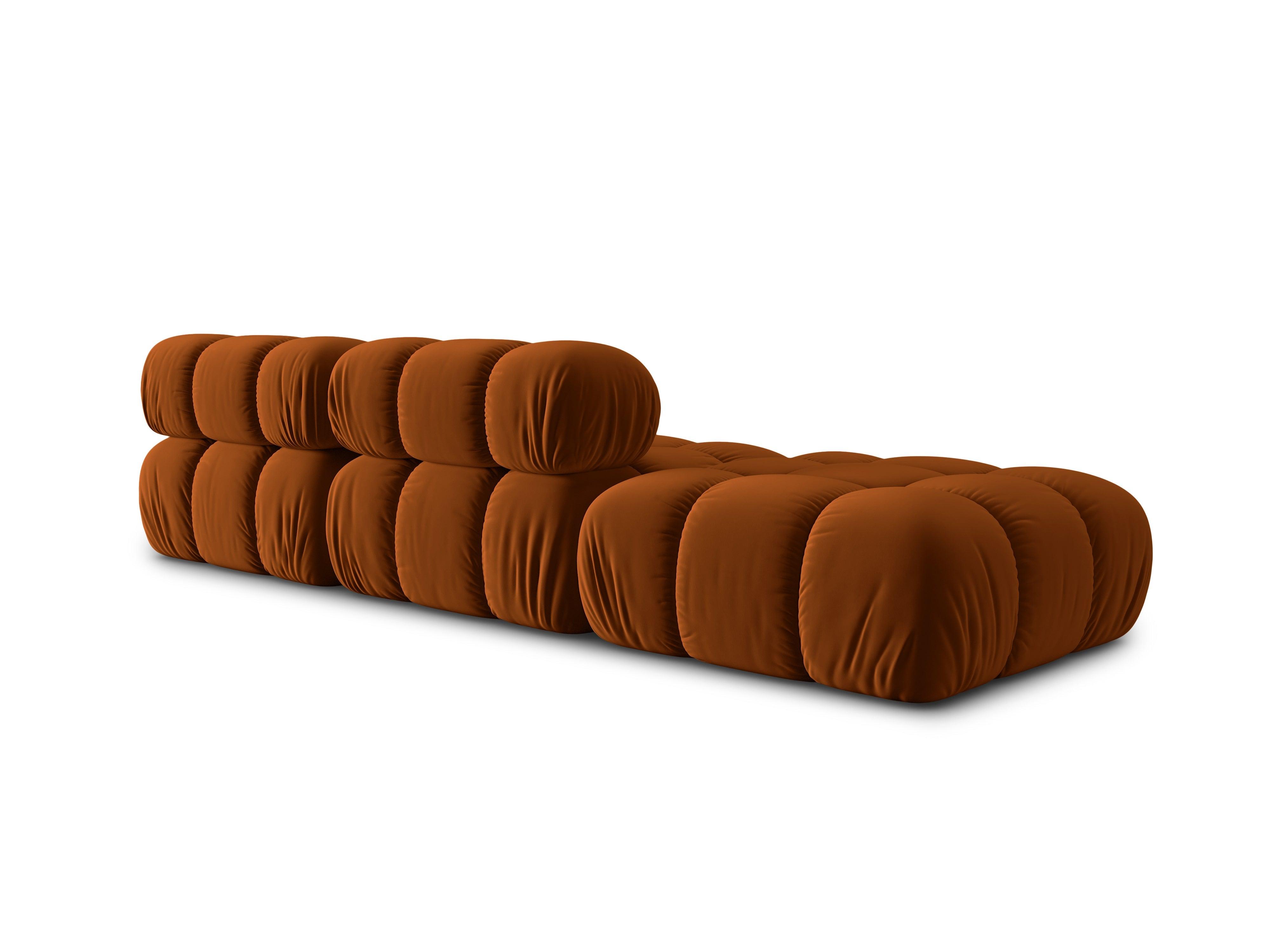 Sofa modułowa aksamitna lewostronna 4-osobowa TROPEA terracotta Milo Casa Eye on Design