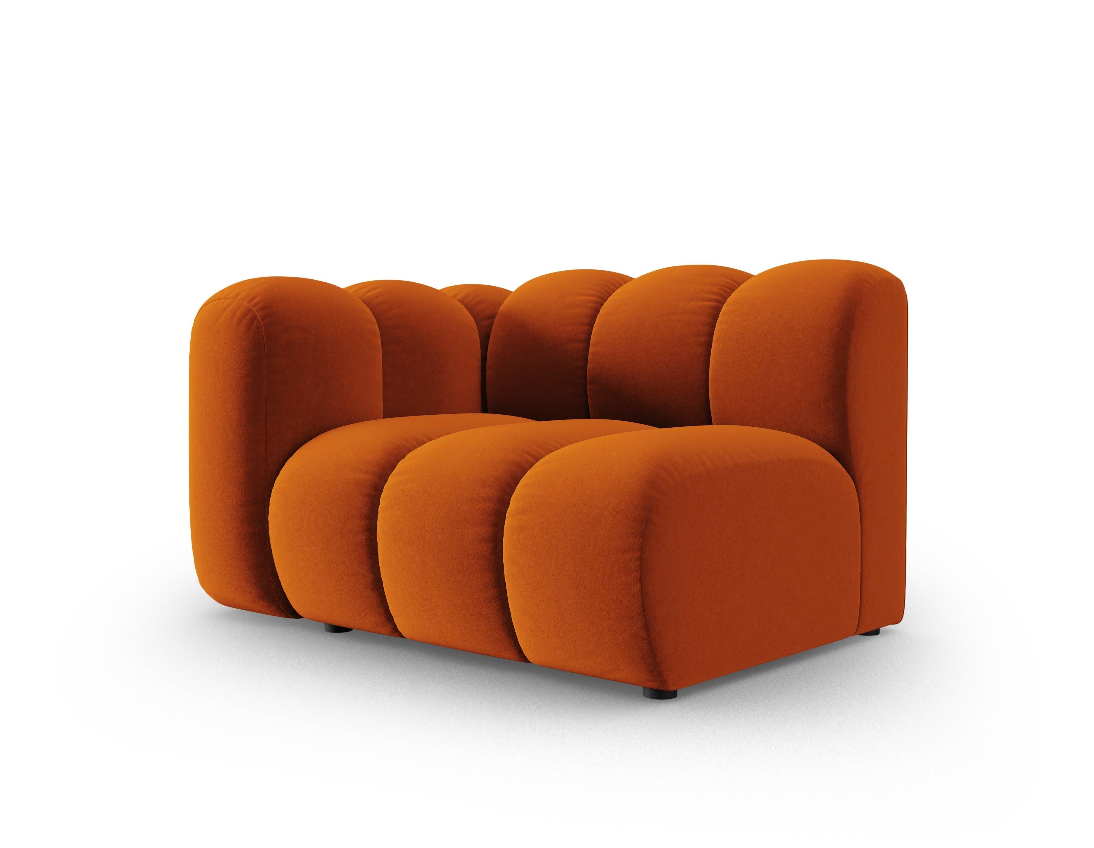 Sofa modułowa aksamitna lewostronna SKYLER ceglany - element końcowy Interieurs 86 Eye on Design