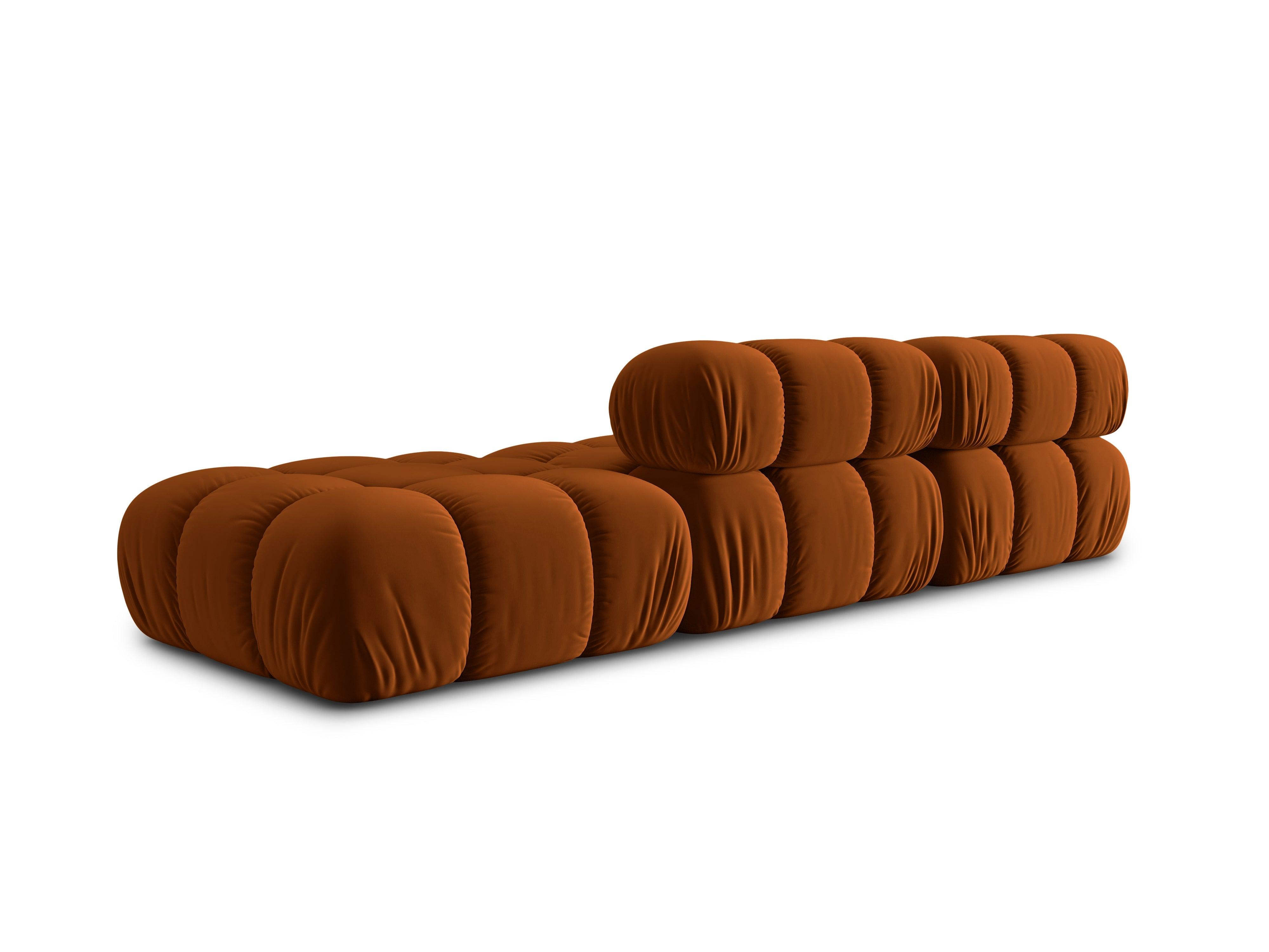 Sofa modułowa aksamitna prawostronna 4-osobowa TROPEA terracotta Milo Casa Eye on Design