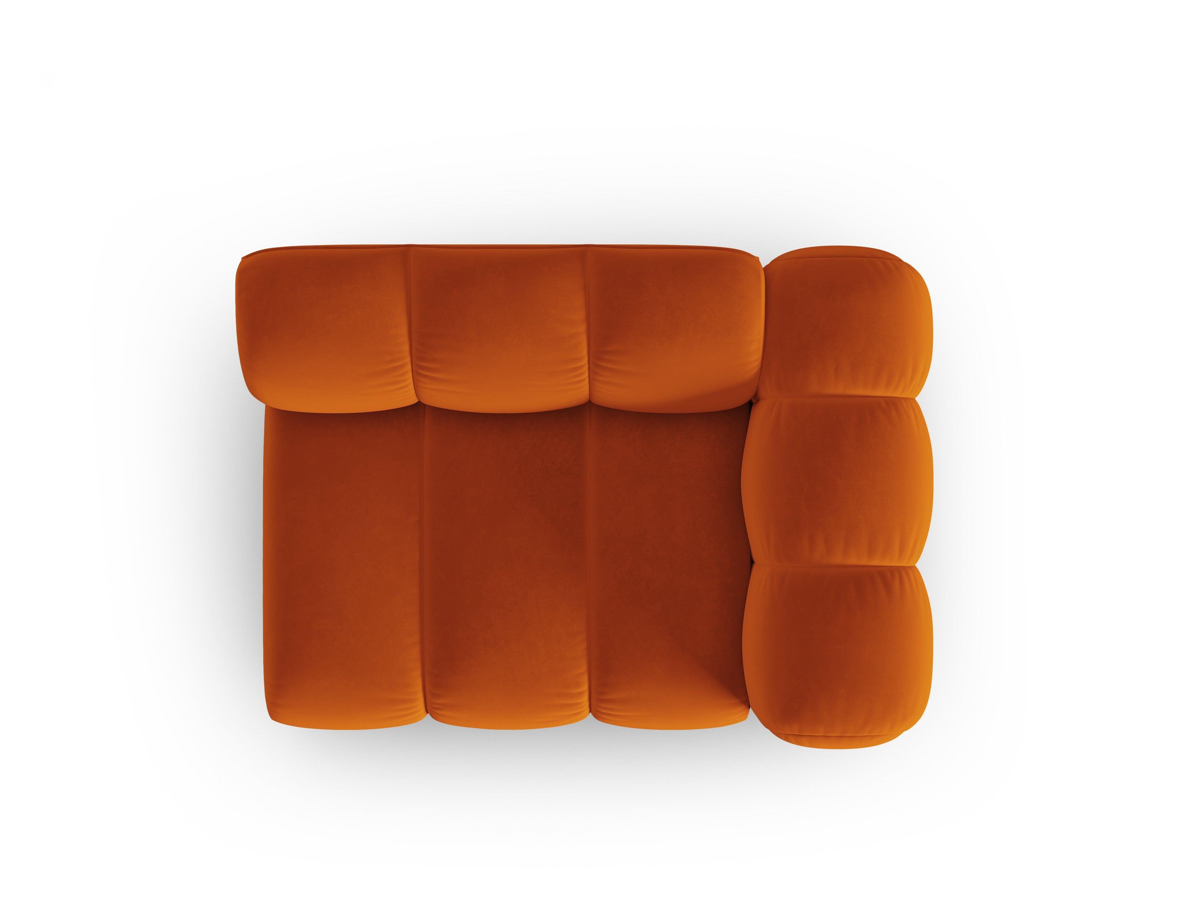 Sofa modułowa aksamitna prawostronna SKYLER ceglany - element końcowy Interieurs 86 Eye on Design
