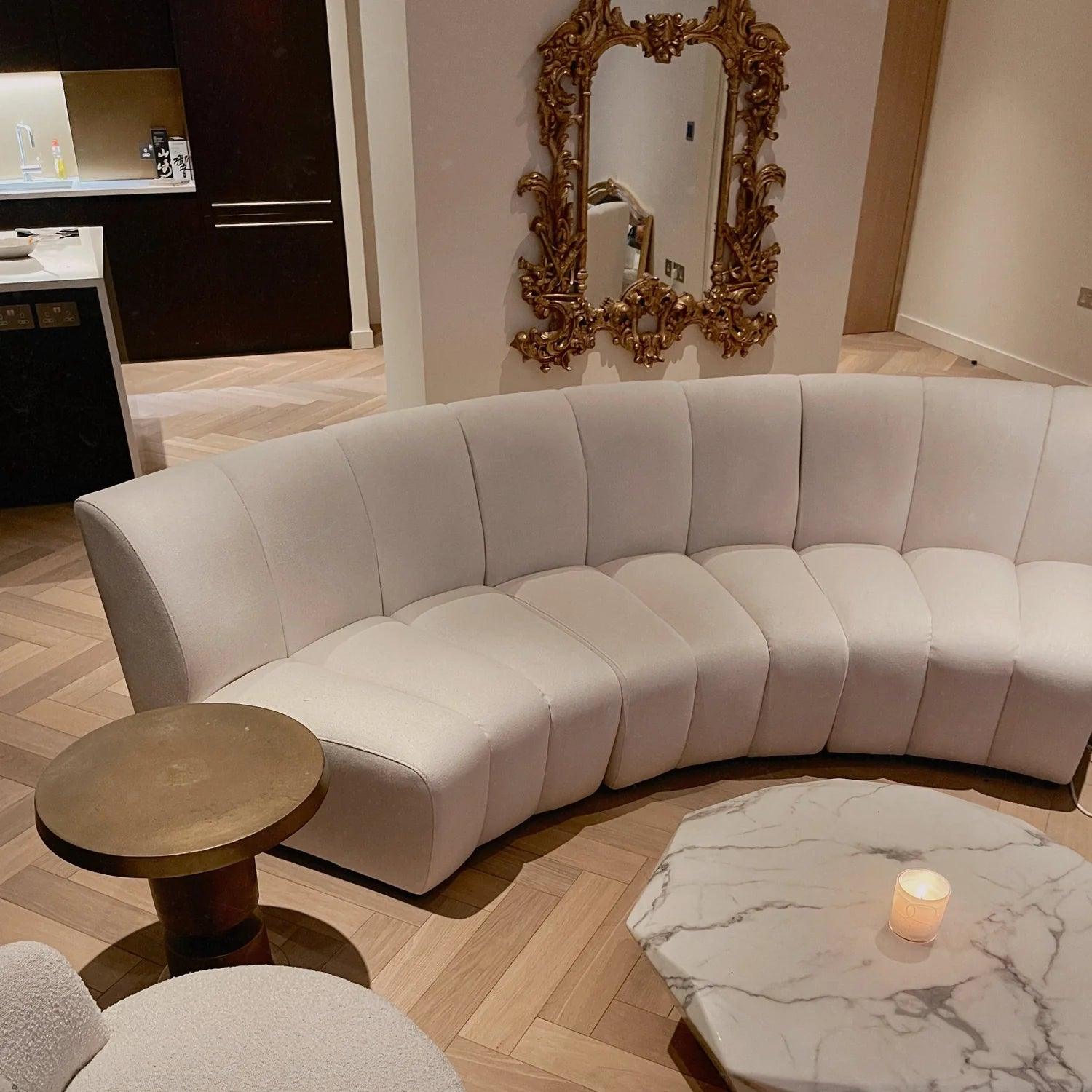 Sofa modułowa LANDO - element środkowy biały Eichholtz Eye on Design