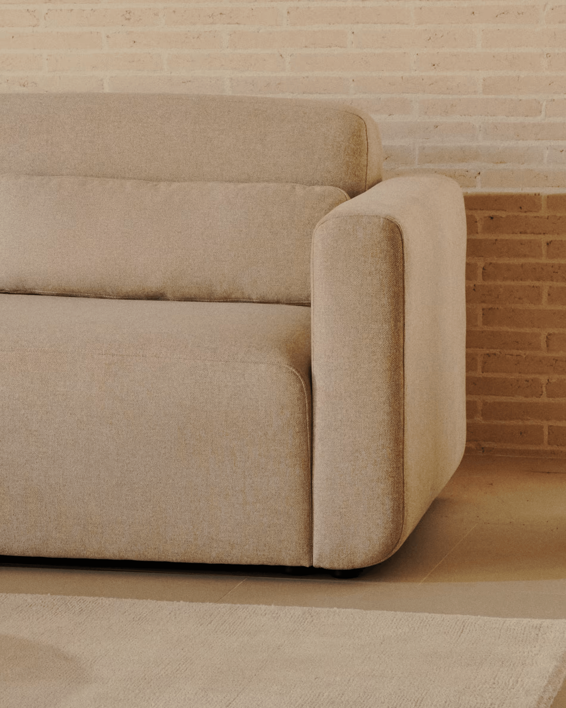 Sofa modułowa NEOM - podłokietnik beżowy La Forma Eye on Design