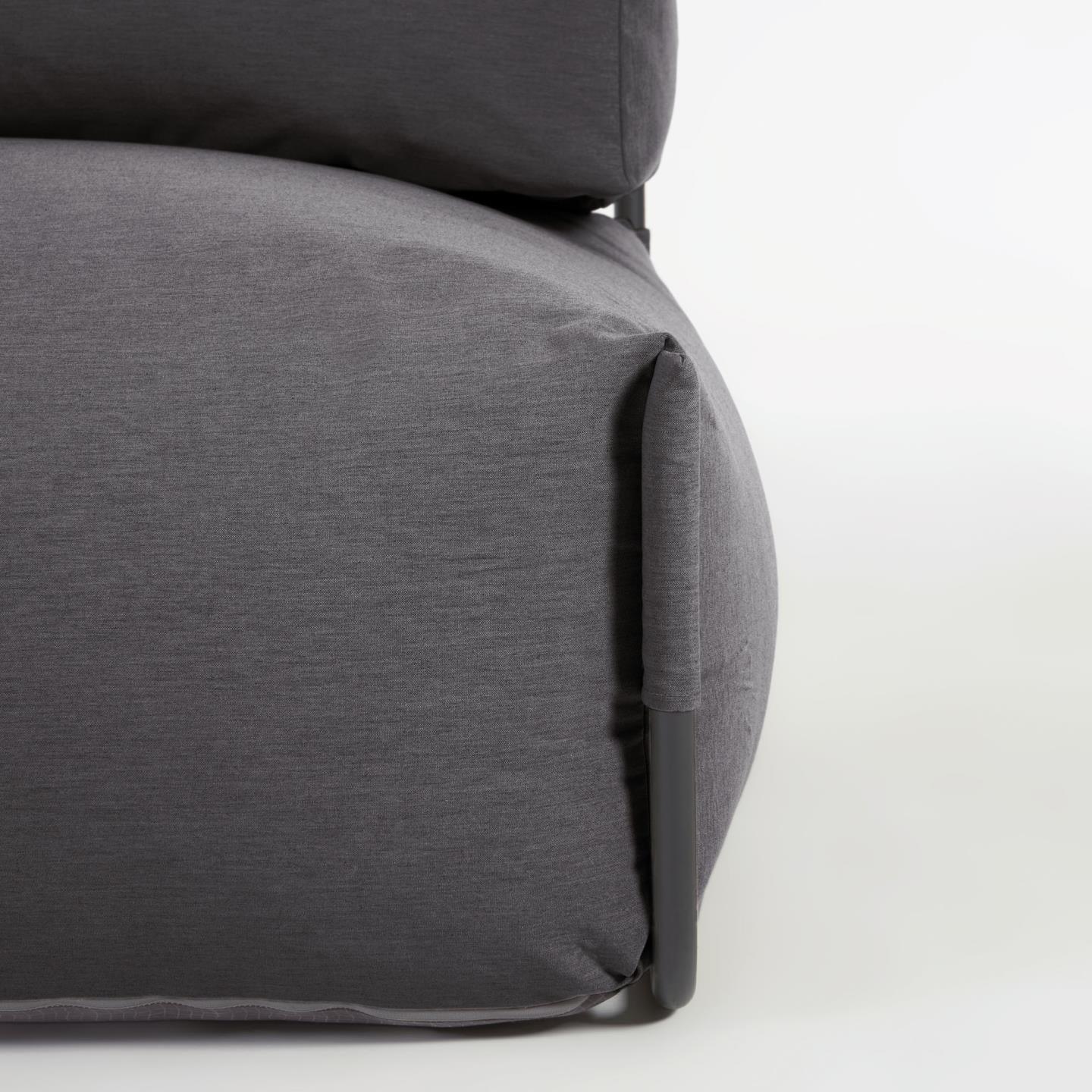 Sofa modułowa ogrodowa SQUARE - fotel ciemnoszary La Forma Eye on Design