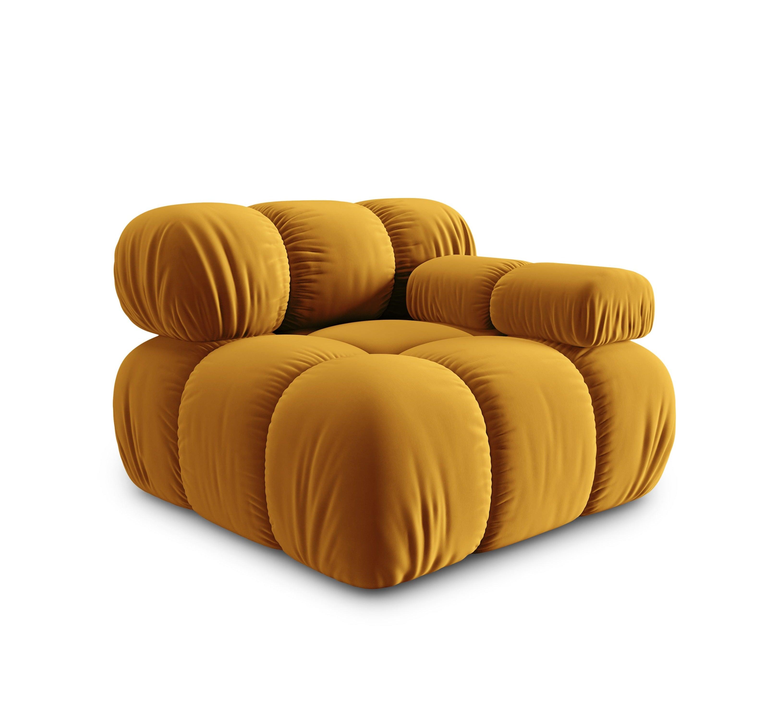 Sofa modułowa TROPEA - moduł prawostronny musztardowy Milo Casa Eye on Design