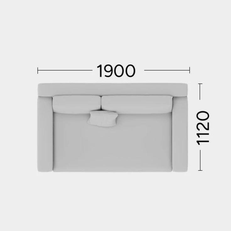 Sofa MYSTIC Rosanero 190x112 cm Grupa 0 Eye on Design