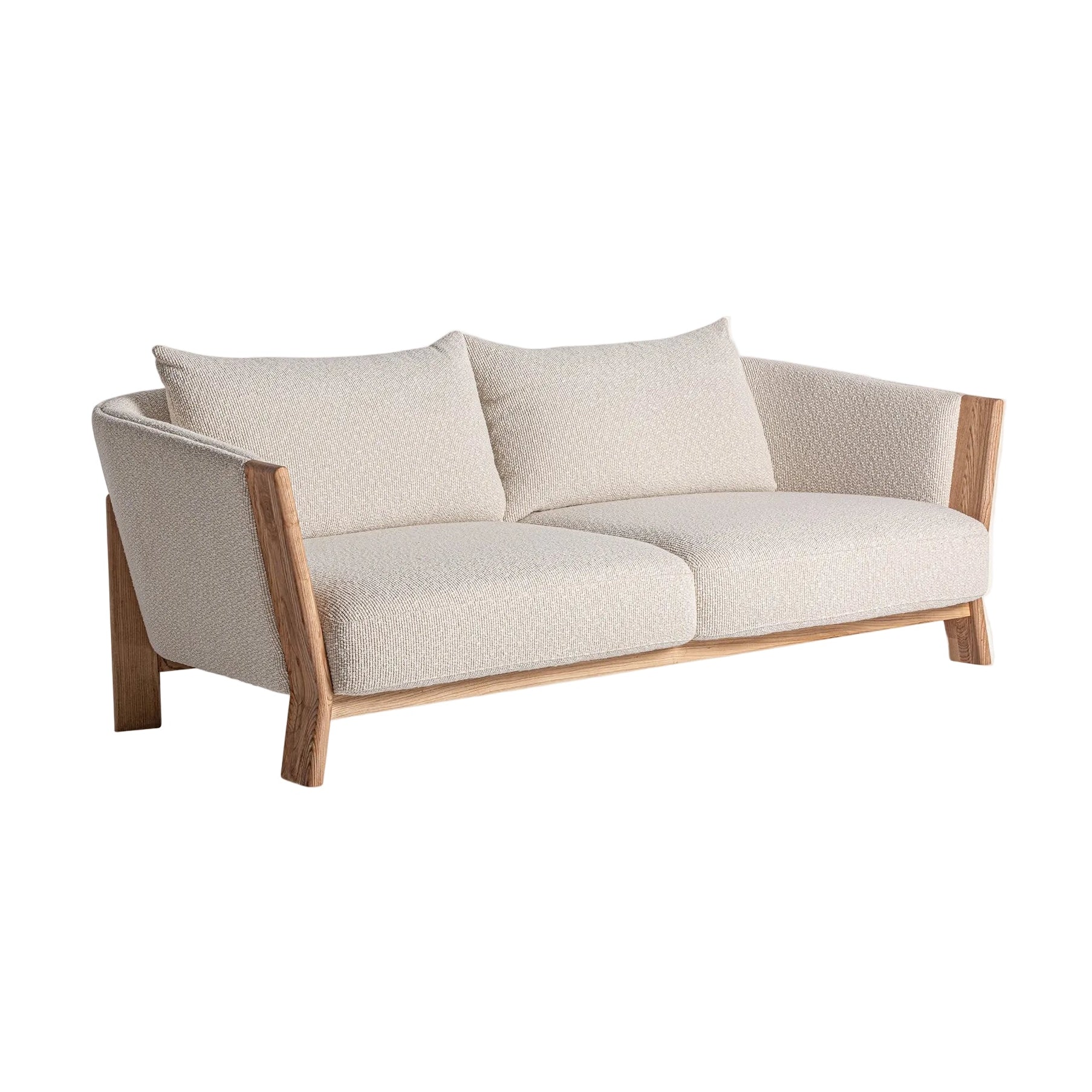Beige NARA Sofa with Oak Base