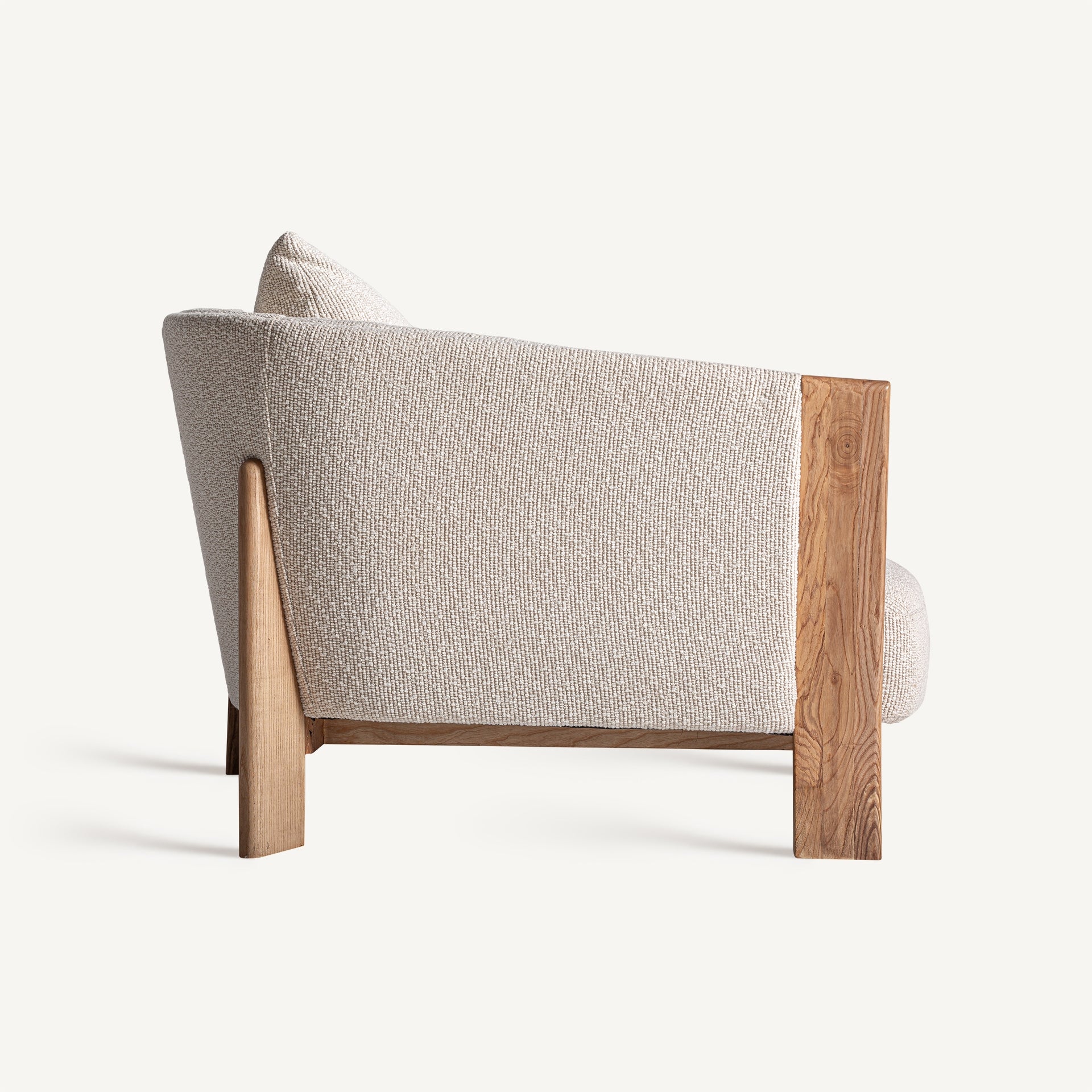 Beige NARA Sofa with Oak Base