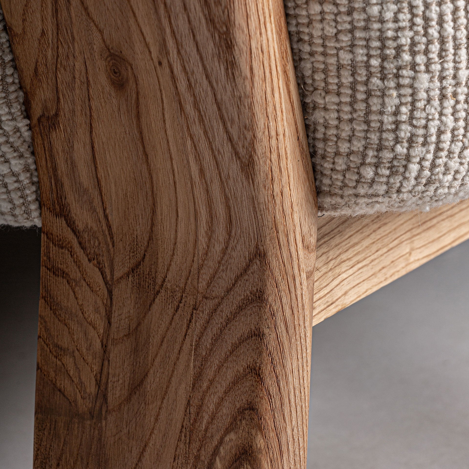 Beige NARA Sofa with Oak Base