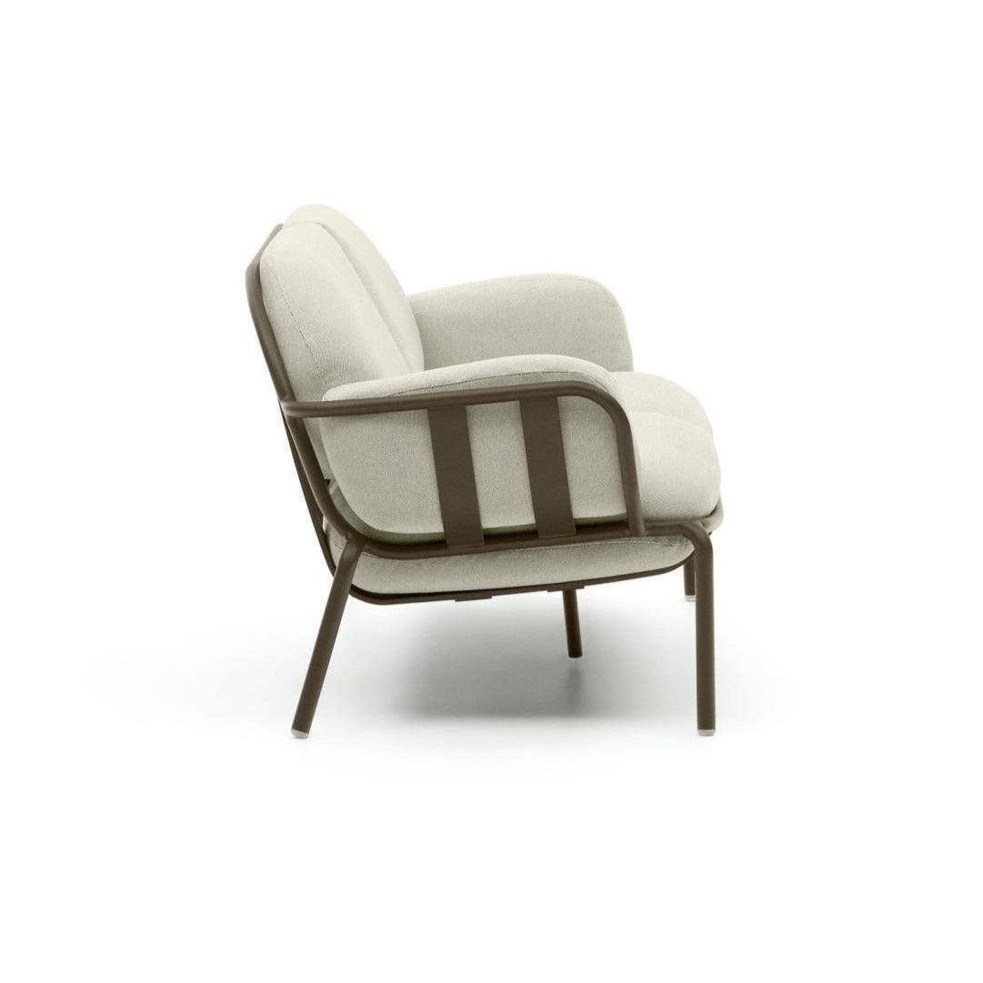 Sofa ogrodowa 2-osobowa JONCOLS beżowy z oliwkową podstawą La Forma Eye on Design