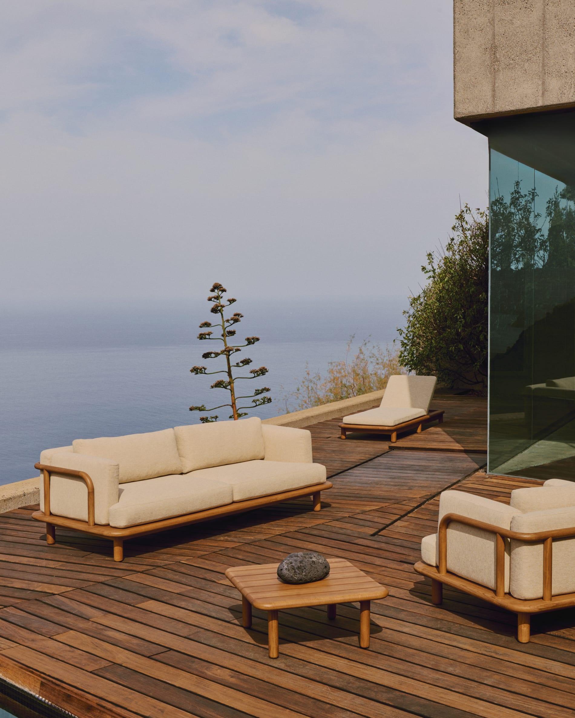 Sofa ogrodowa TURQUETA drewno tekowe La Forma Eye on Design