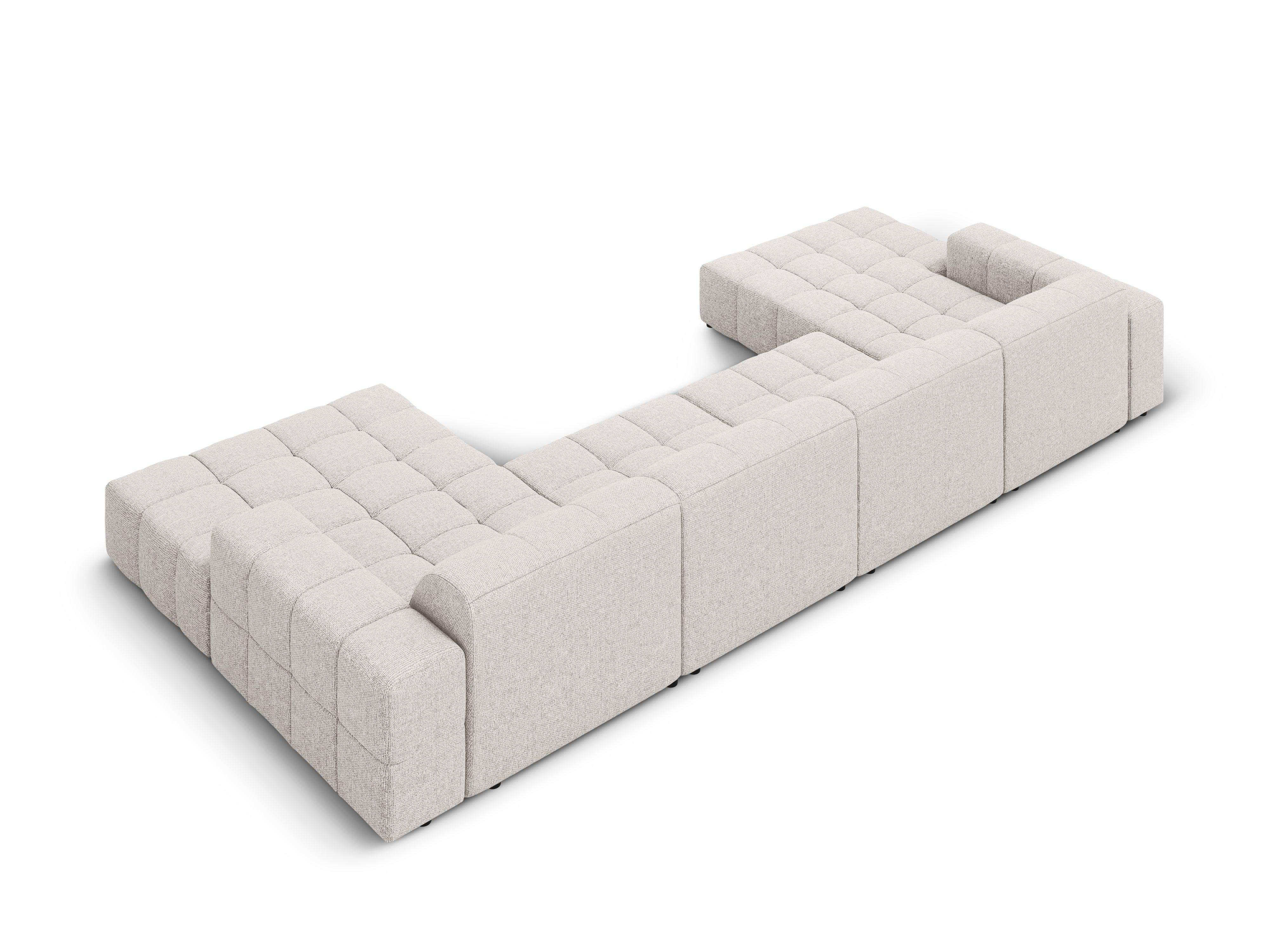 Sofa panoramiczna 6-osobowa CHICAGO jasnoszary szenil Cosmopolitan Design Eye on Design