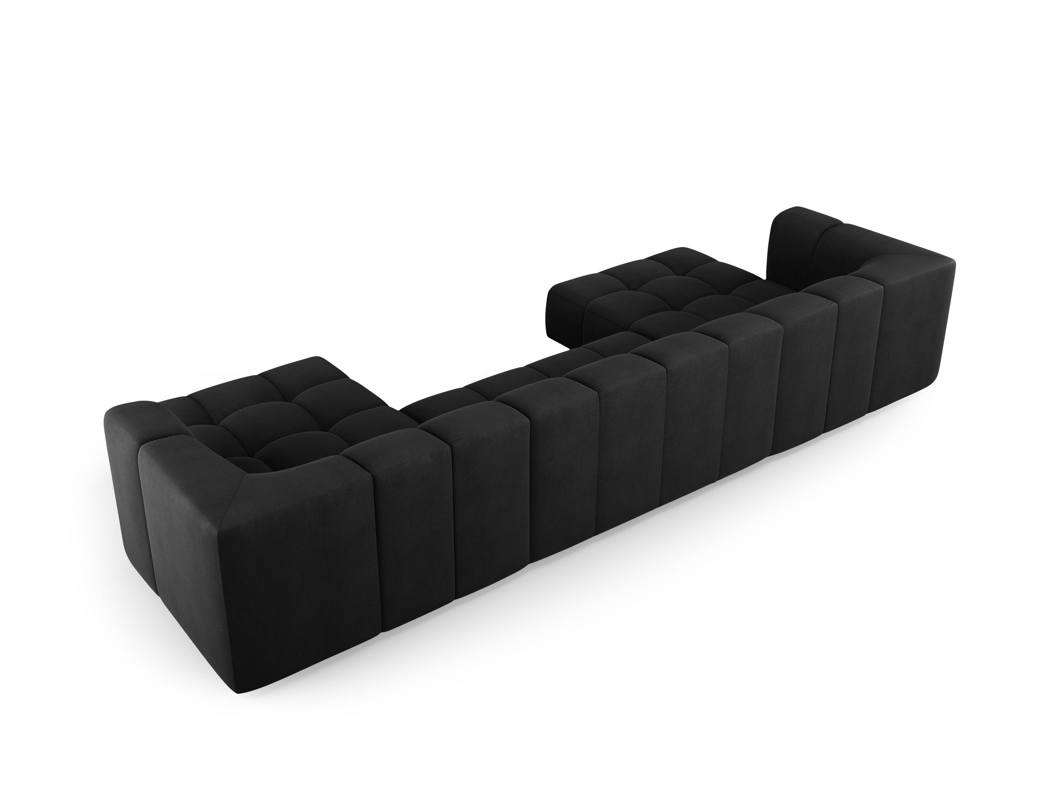 Sofa panoramiczna FRANCESCA czarny szenil Milo Casa Eye on Design