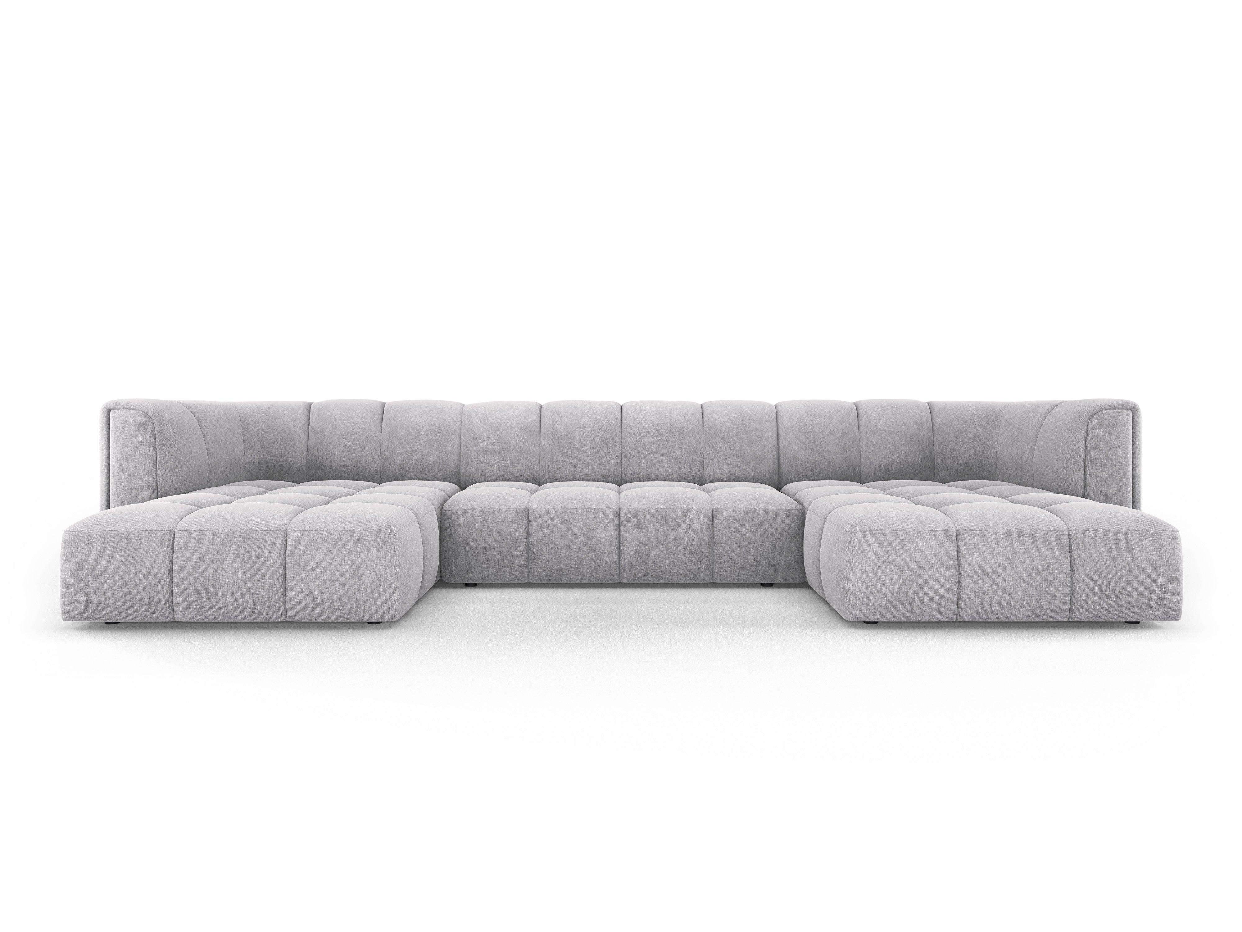 Sofa panoramiczna FRANCESCA jasnoszary szenil Milo Casa Eye on Design