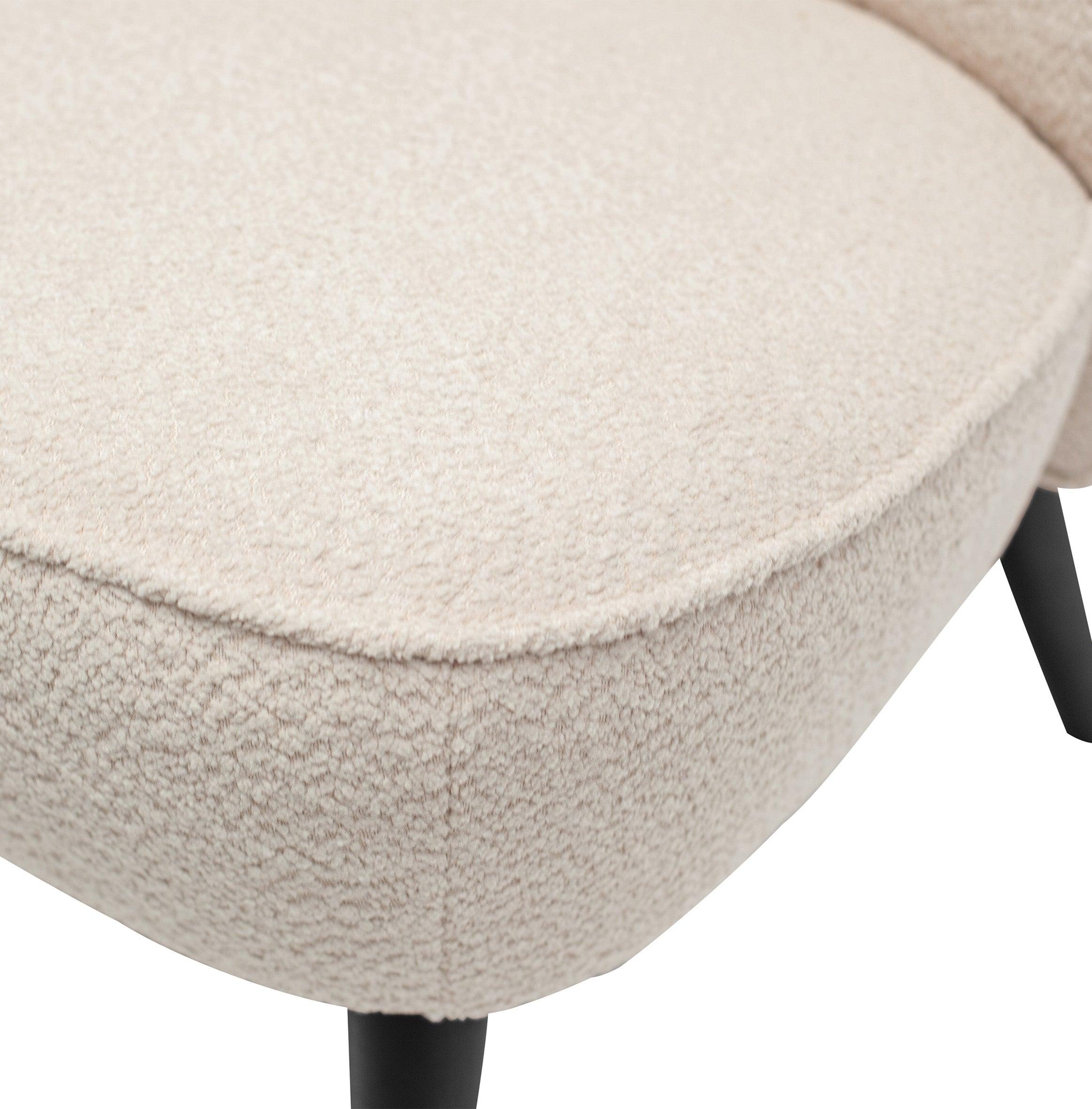 Sofa SARA boucle kremowy Woood Eye on Design