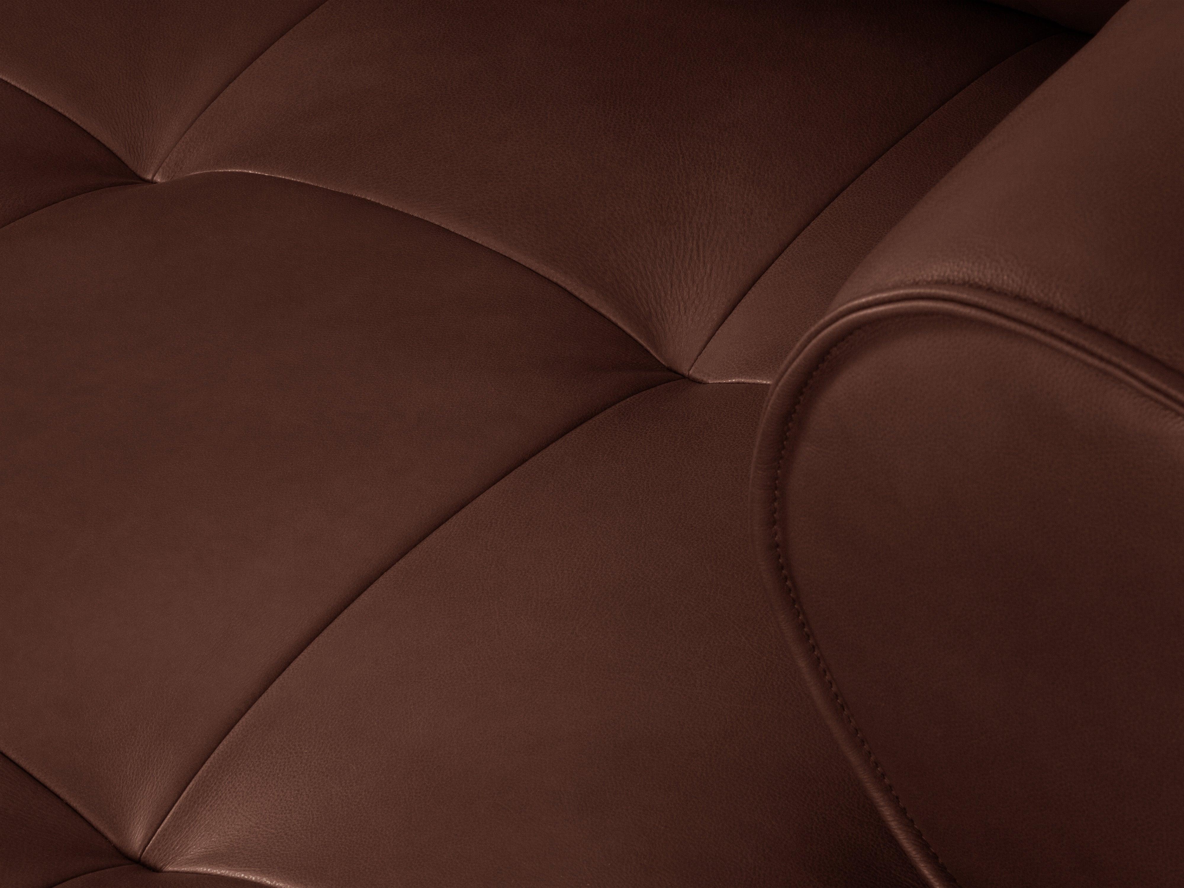 Sofa skórzana 3-osobowa LILY brązowy Maison Heritage Eye on Design