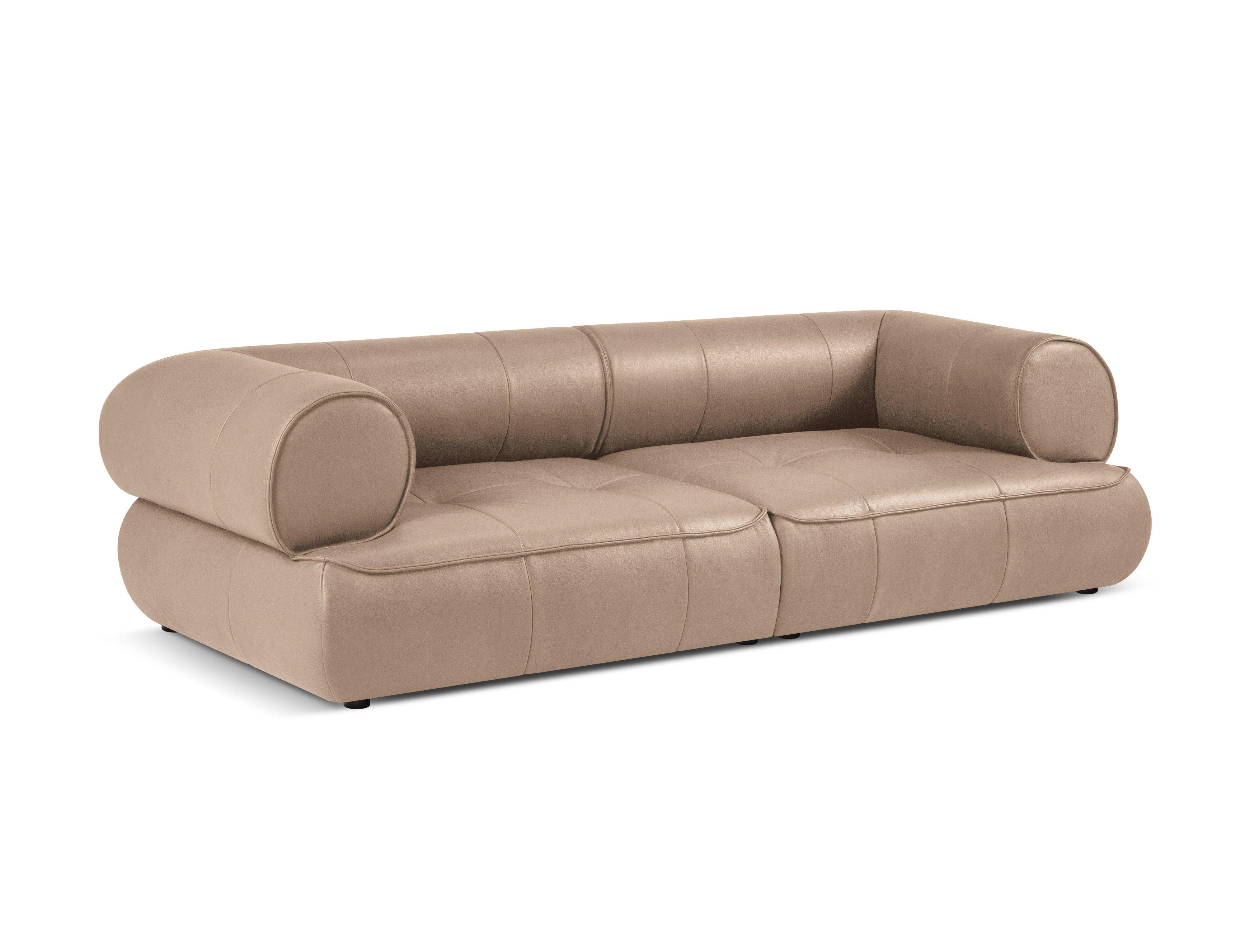 Sofa skórzana 3-osobowa LILY cappuccino Maison Heritage Eye on Design