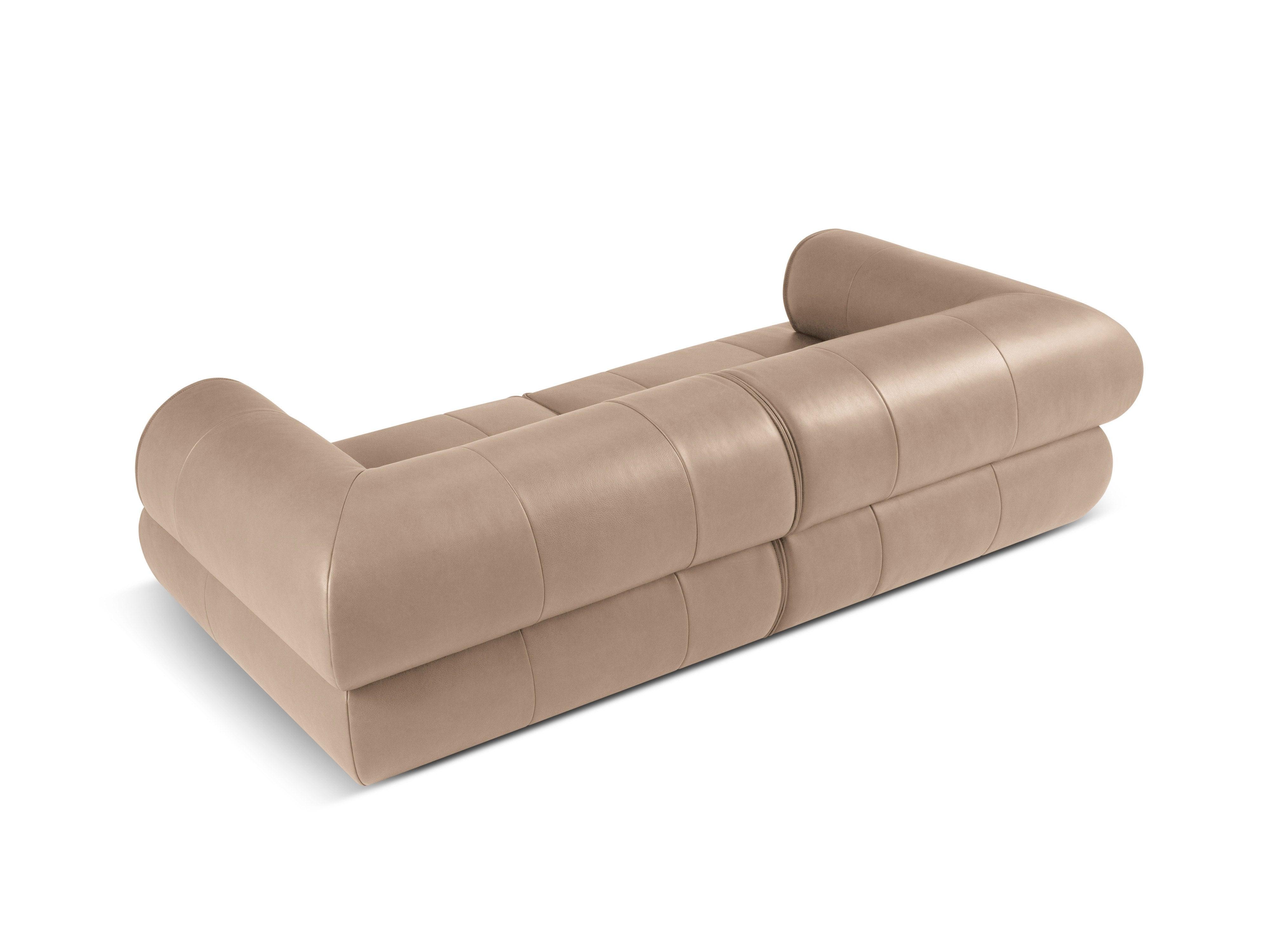 Sofa skórzana 3-osobowa LILY cappuccino Maison Heritage Eye on Design