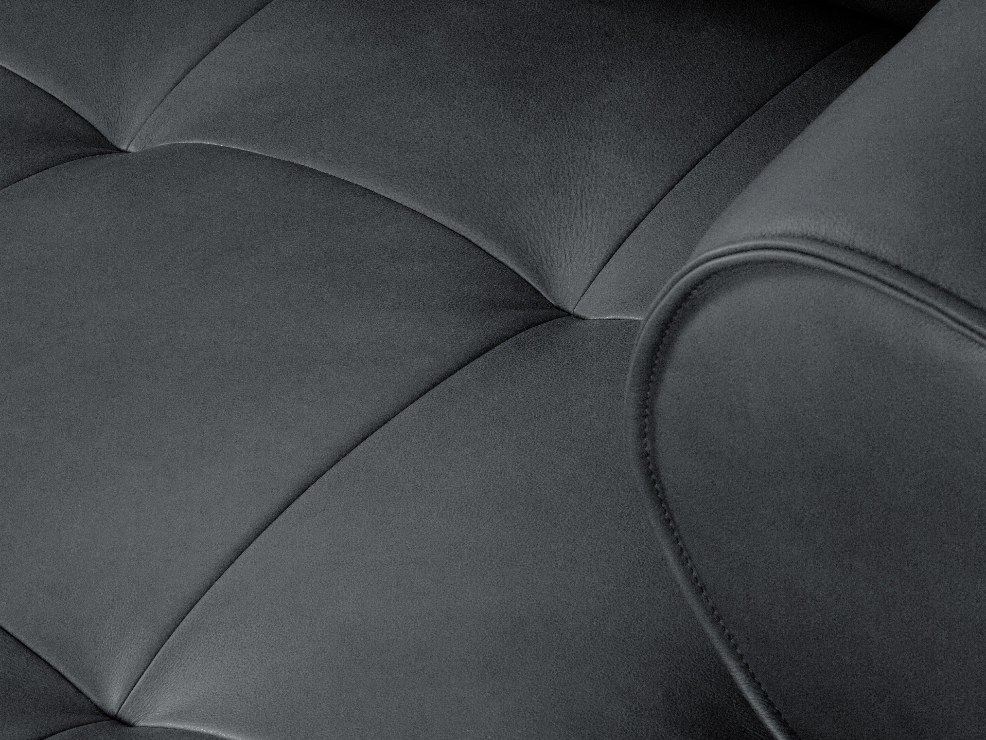Sofa skórzana 4-osobowa LILY grafitowy Maison Heritage Eye on Design