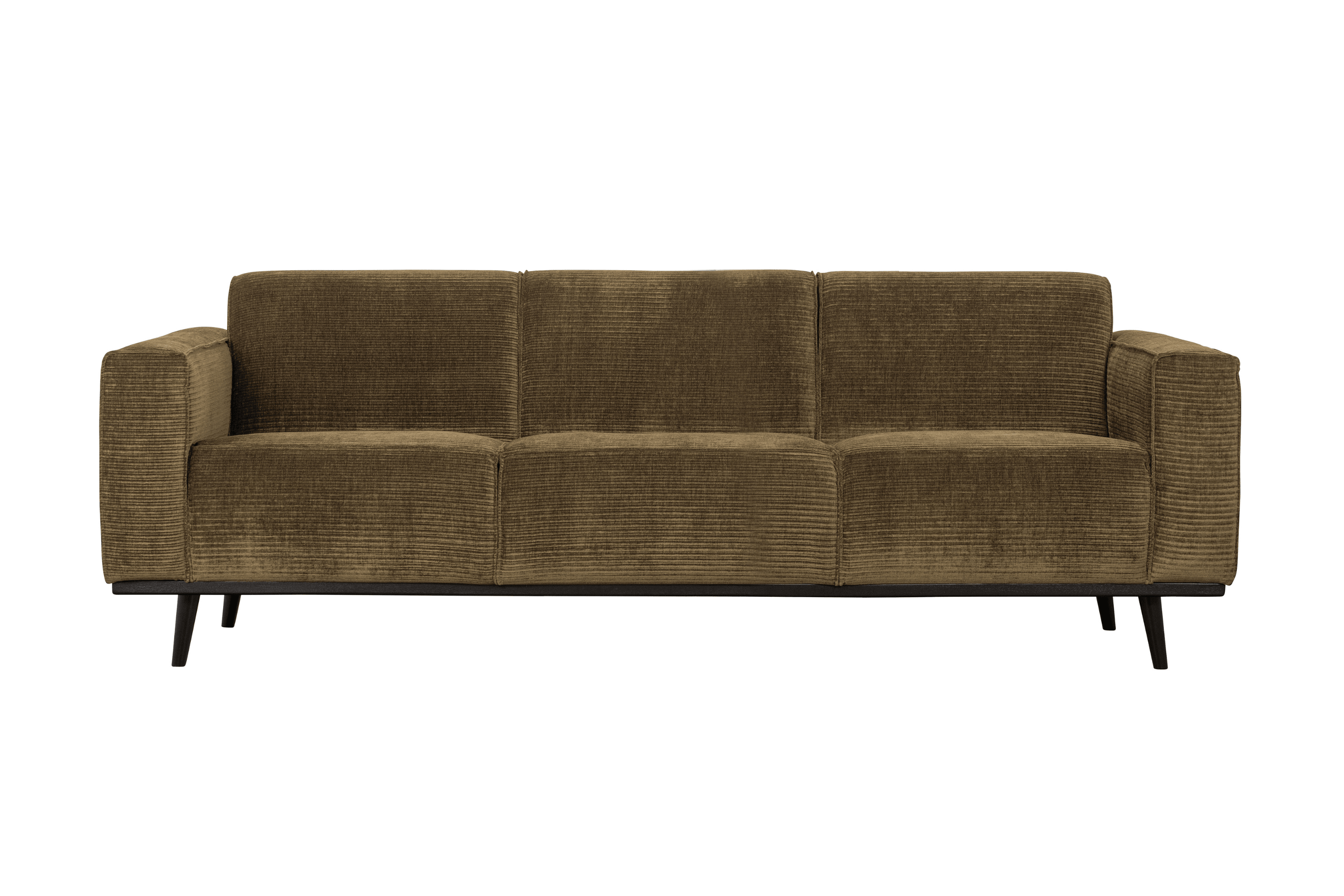 Sofa sztruksowa 3-osobowa STATEMENT brązowy Be Pure Eye on Design
