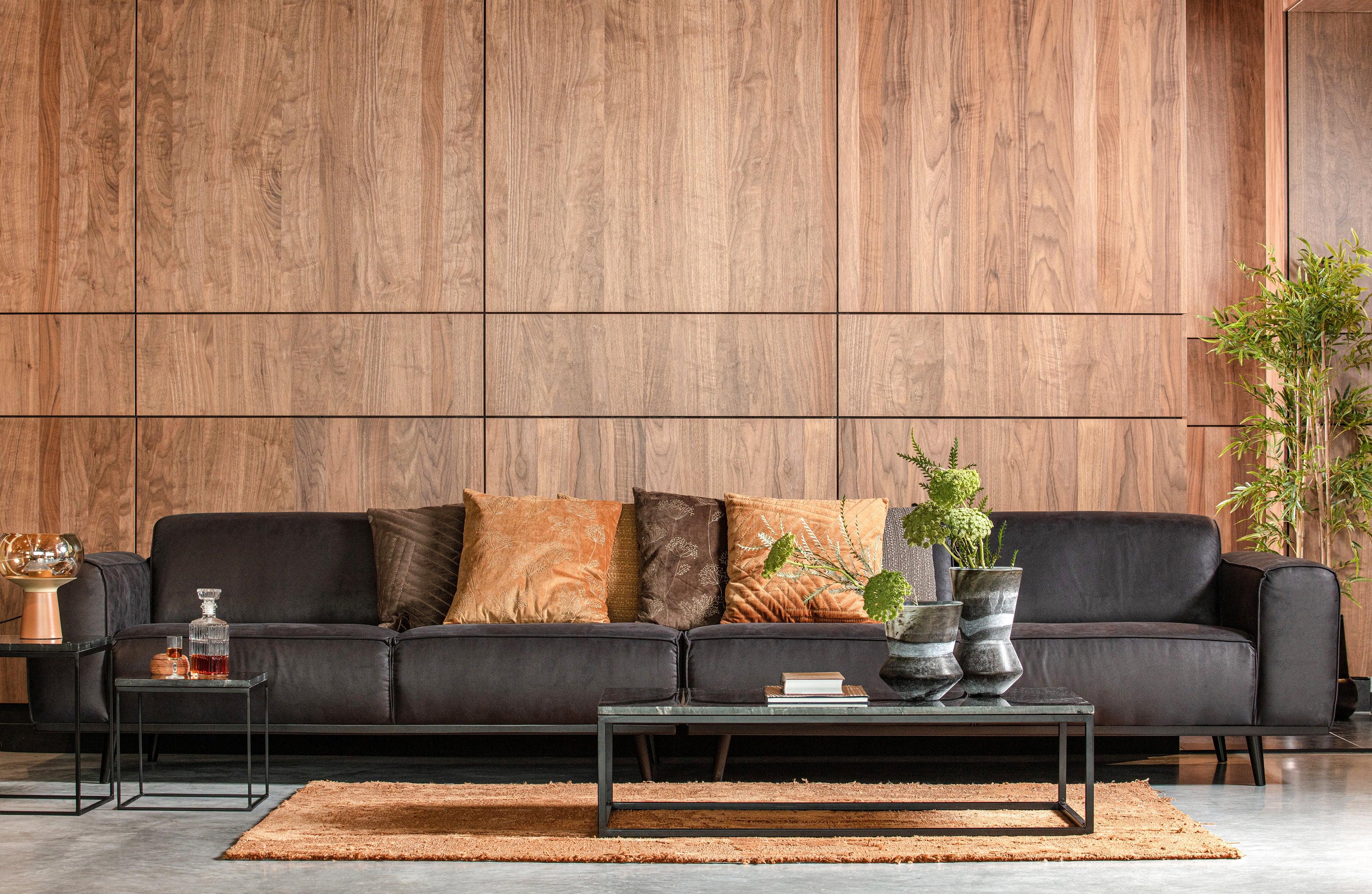 Sofa sztruksowa 4-osobowa STATEMENT grafitowy Be Pure Eye on Design