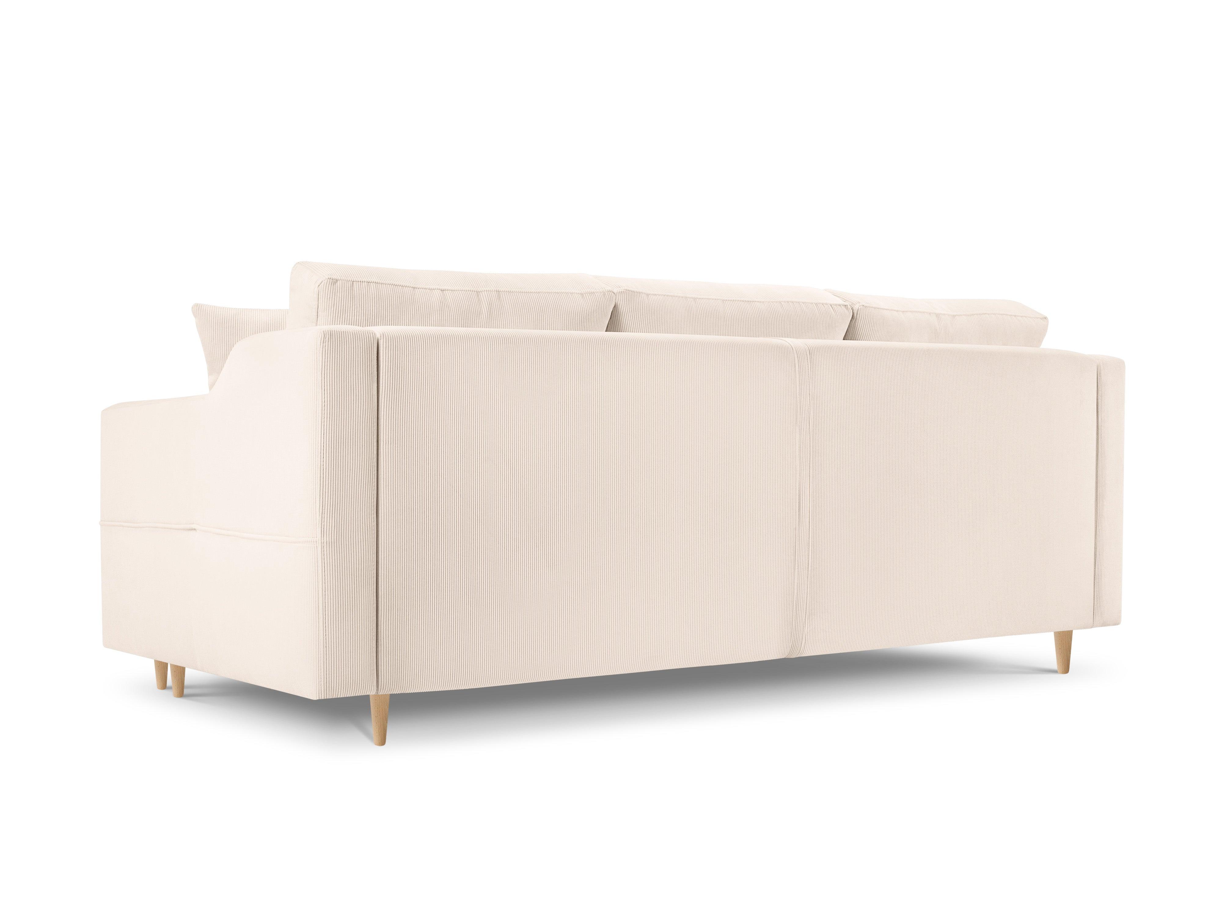 Sofa sztruksowa z funkcją spania ROSE beżowy Mazzini Sofas Eye on Design