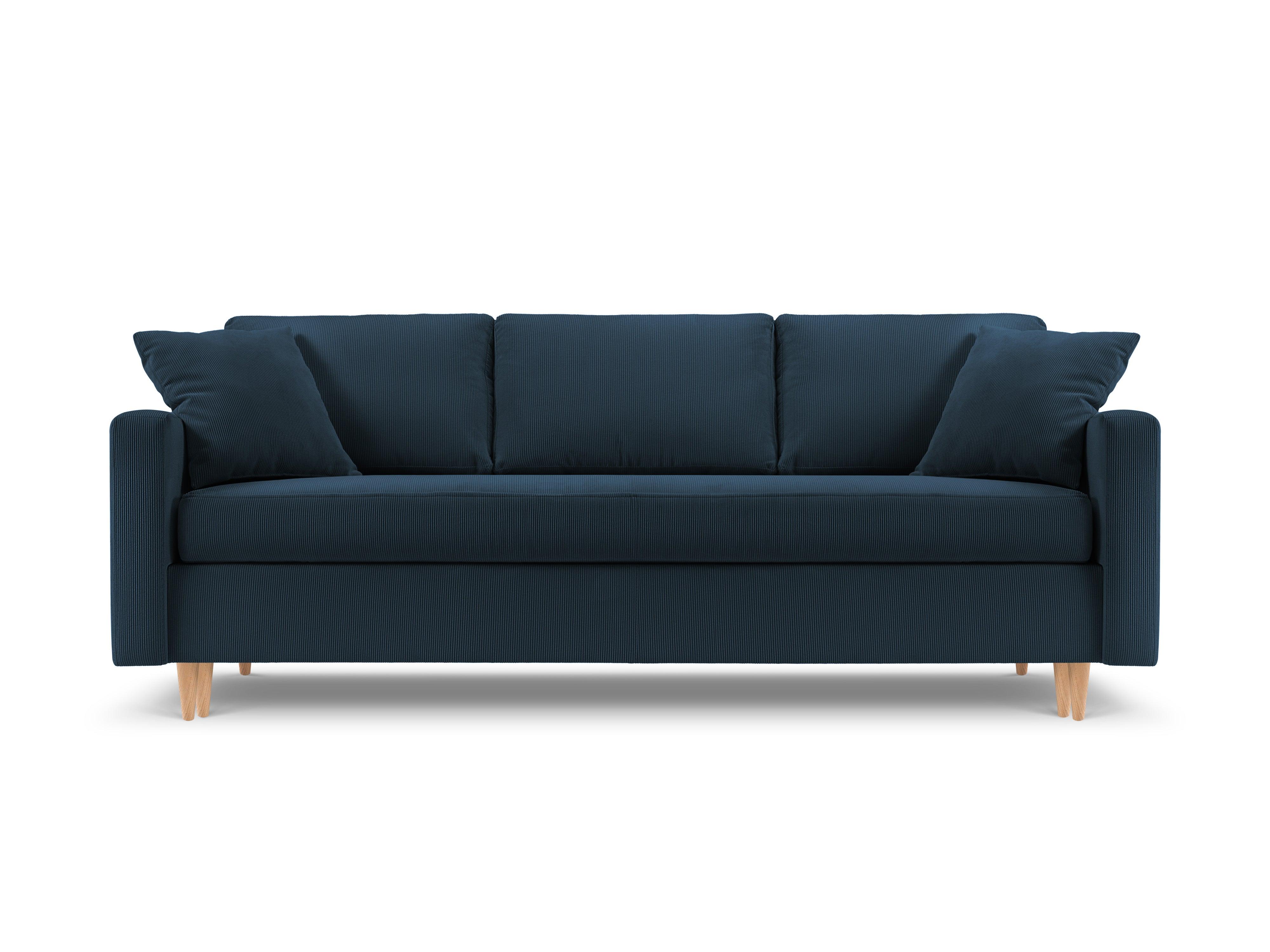 Sofa sztruksowa z funkcją spania ROSE ciemnoniebieski Mazzini Sofas Eye on Design