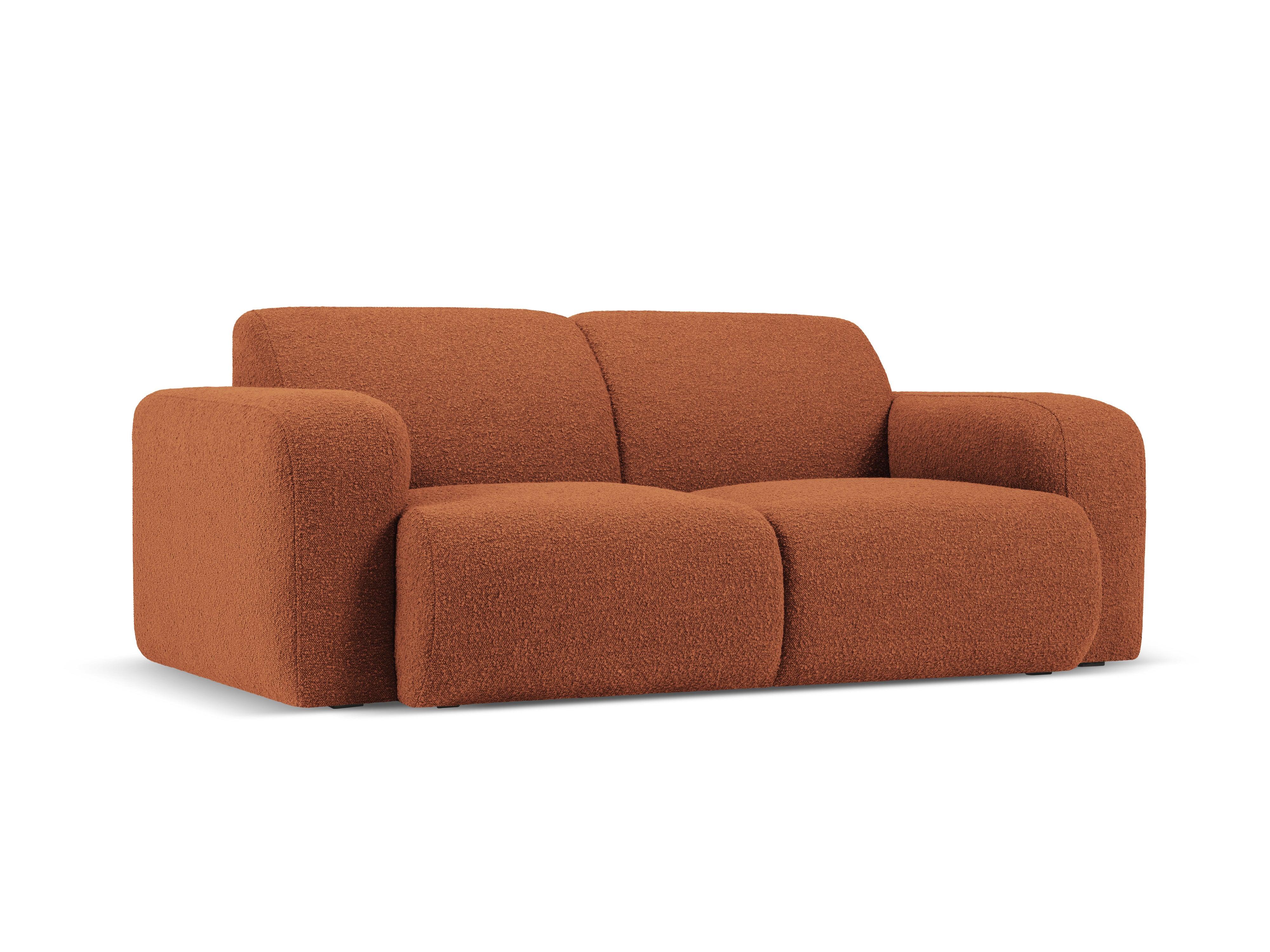 Sofa w tkaninie boucle 2-osobowa LOLA brązowy Windsor & Co Eye on Design