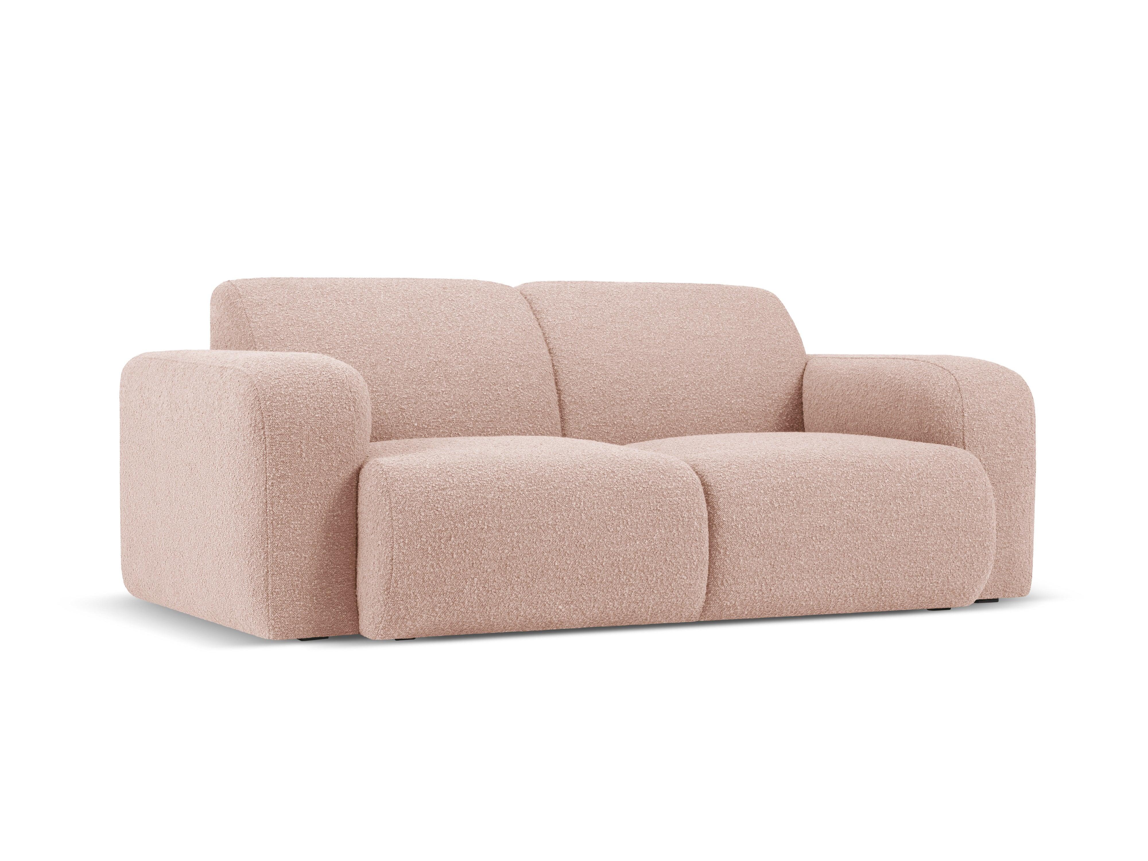 Sofa w tkaninie boucle 2-osobowa LOLA różowy Windsor & Co Eye on Design