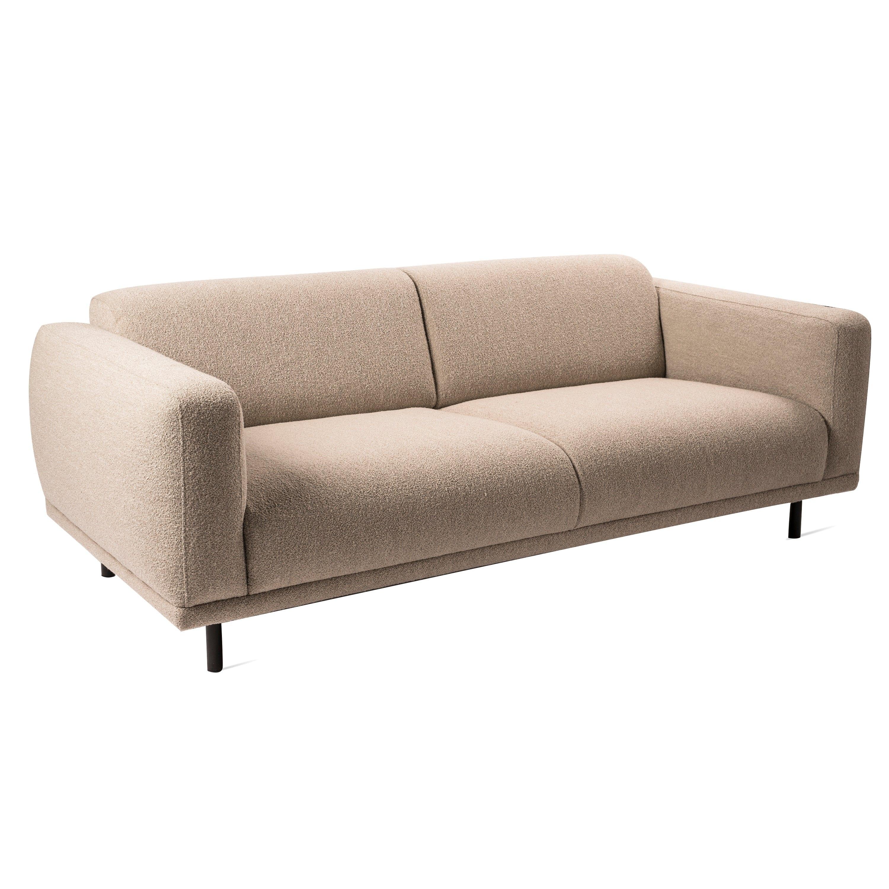 Sofa w tkaninie boucle 2-osobowa TEDDY beżowy Pols Potten Eye on Design