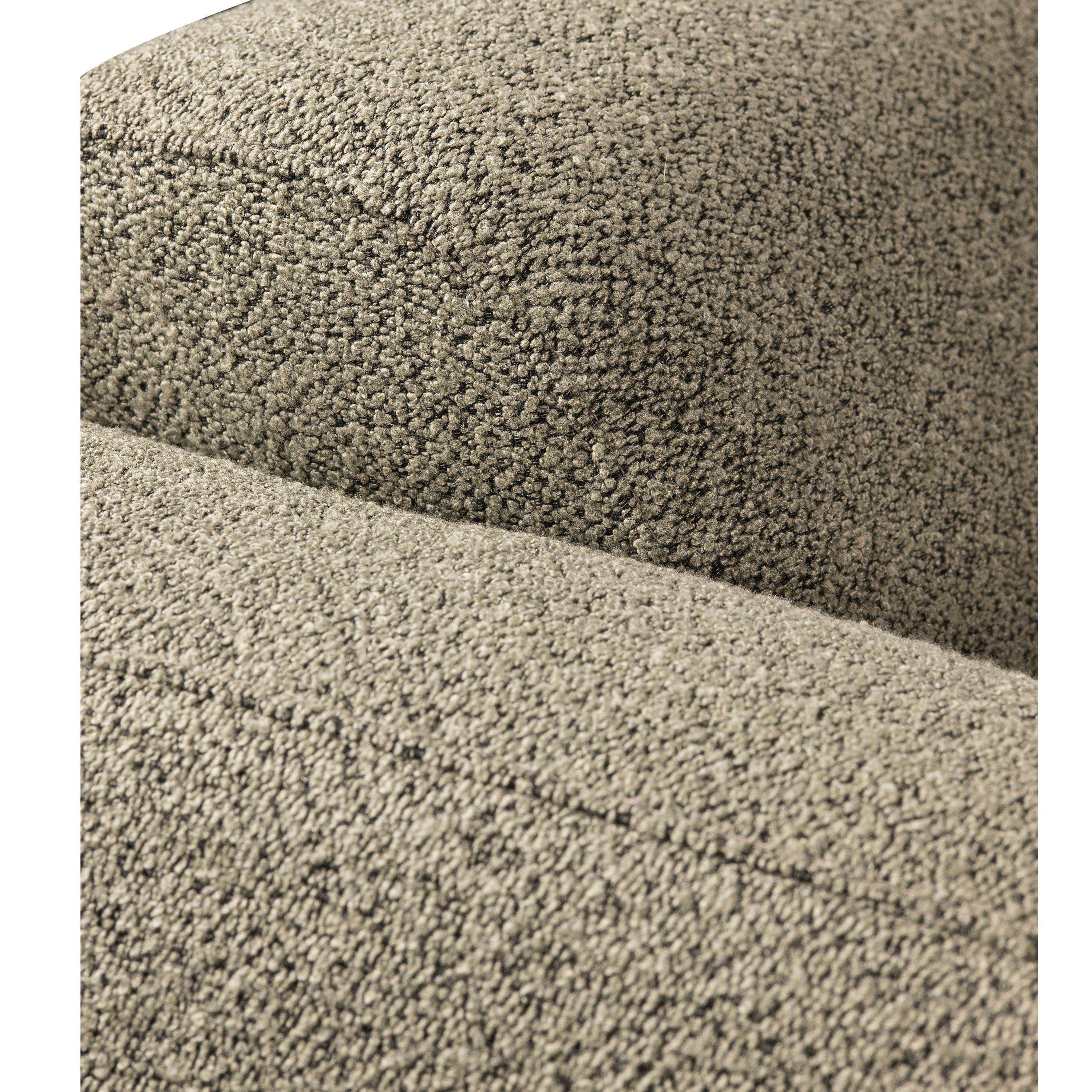 Sofa w tkaninie boucle 2-osobowa TEDDY oliwkowy Pols Potten Eye on Design