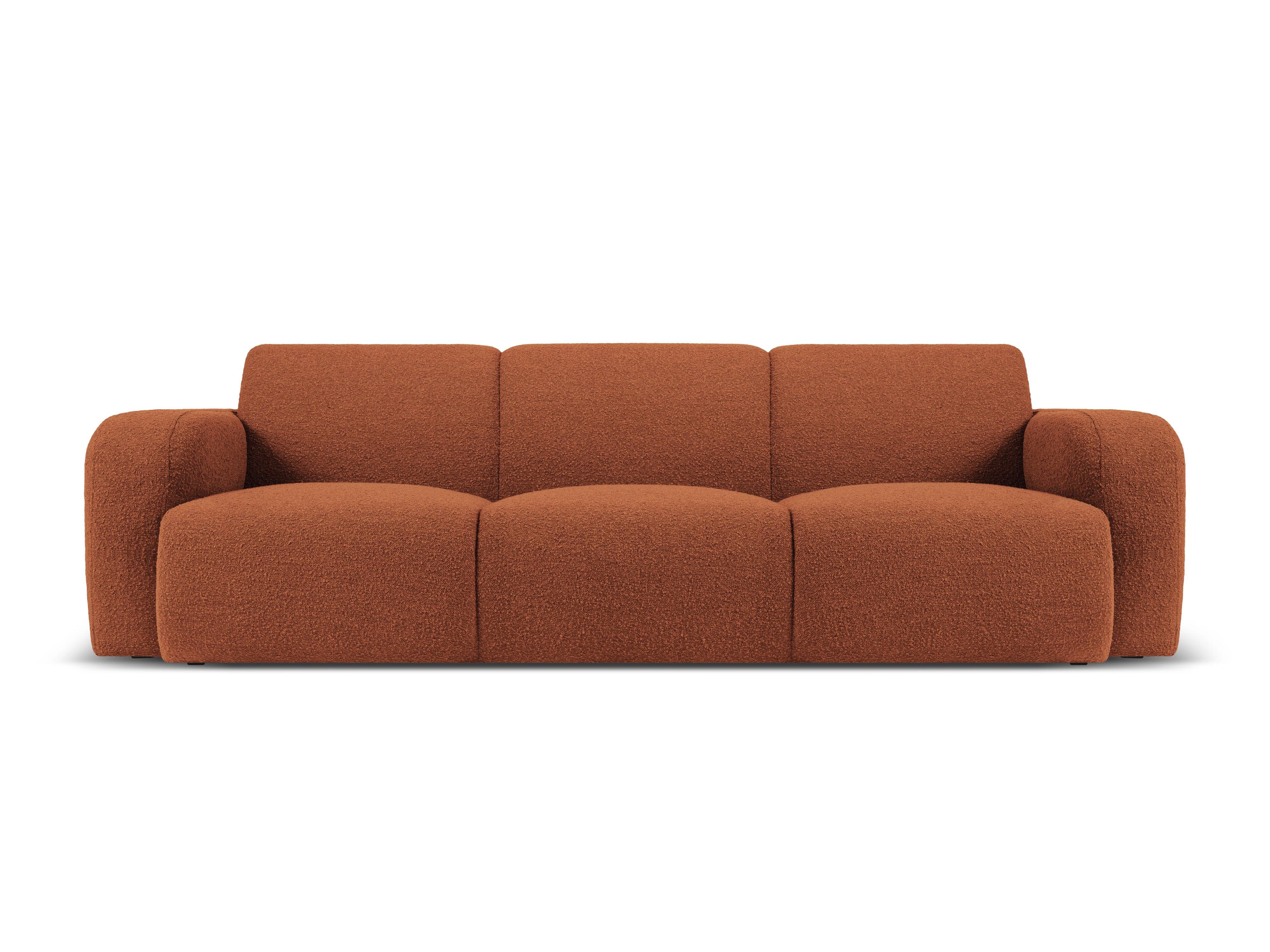 Sofa w tkaninie boucle 3-osobowa LOLA brązowy Windsor & Co Eye on Design