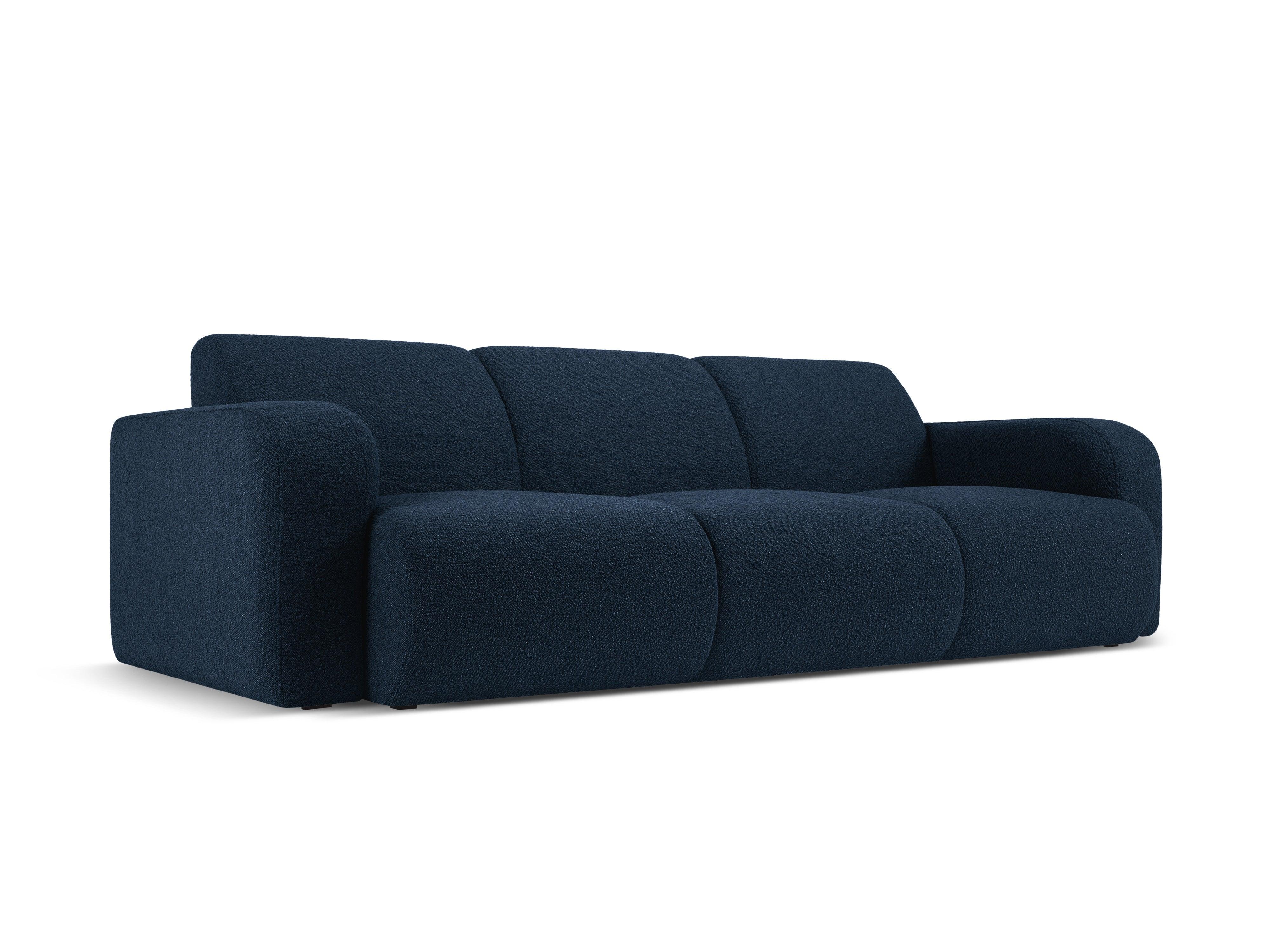 Sofa w tkaninie boucle 3-osobowa LOLA ciemnoniebieski Windsor & Co Eye on Design