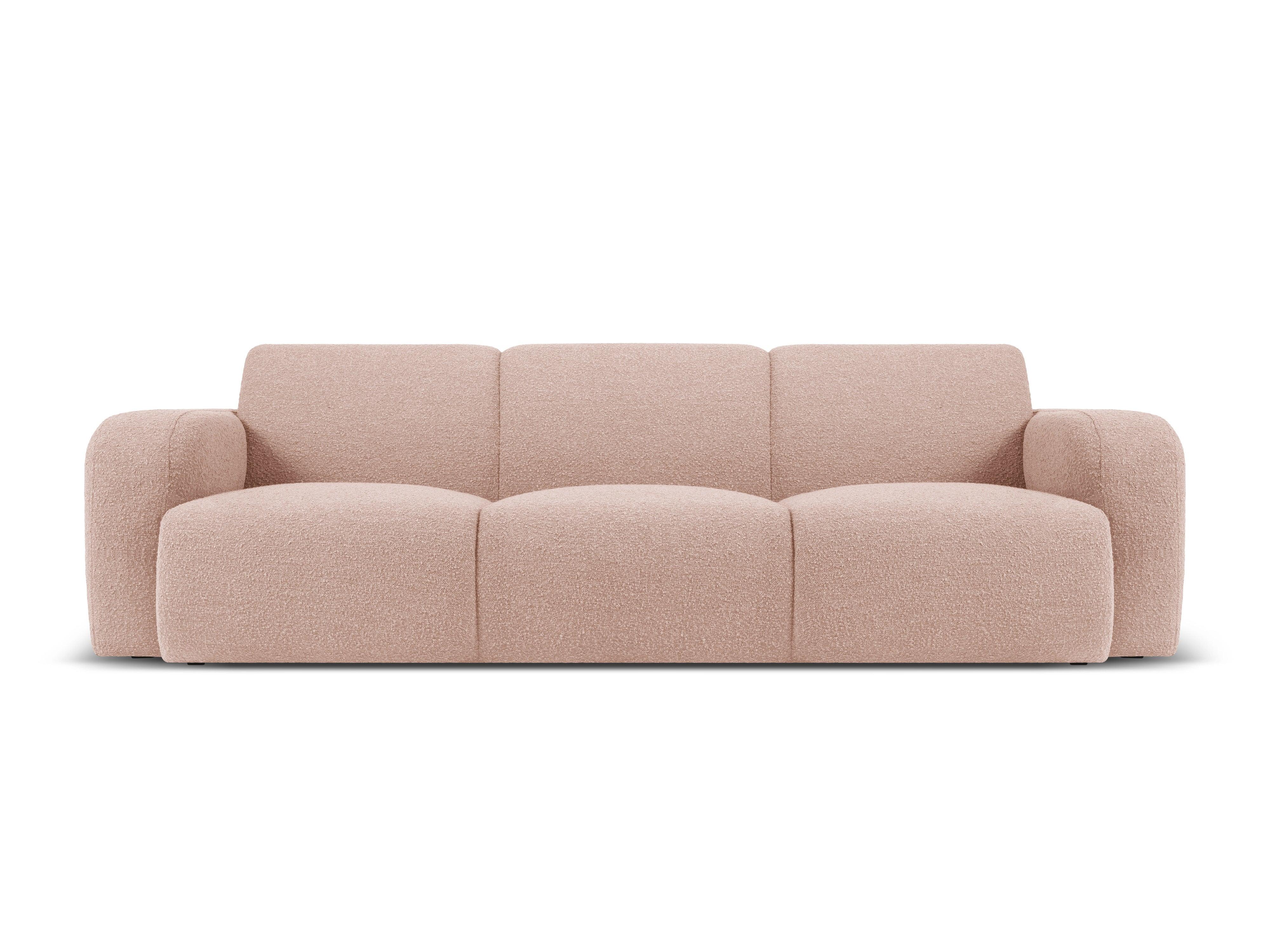 Sofa w tkaninie boucle 3-osobowa LOLA różowy Windsor & Co Eye on Design