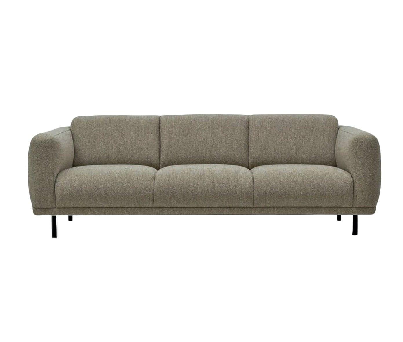 Sofa w tkaninie boucle 3-osobowa TEDDY oliwkowy Pols Potten Eye on Design