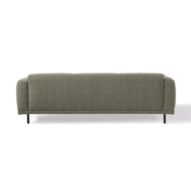 Sofa w tkaninie boucle 3-osobowa TEDDY oliwkowy Pols Potten Eye on Design
