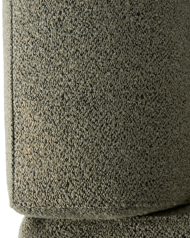 Sofa w tkaninie boucle 3-osobowa TEDDY oliwkowy Pols Potten Eye on Design