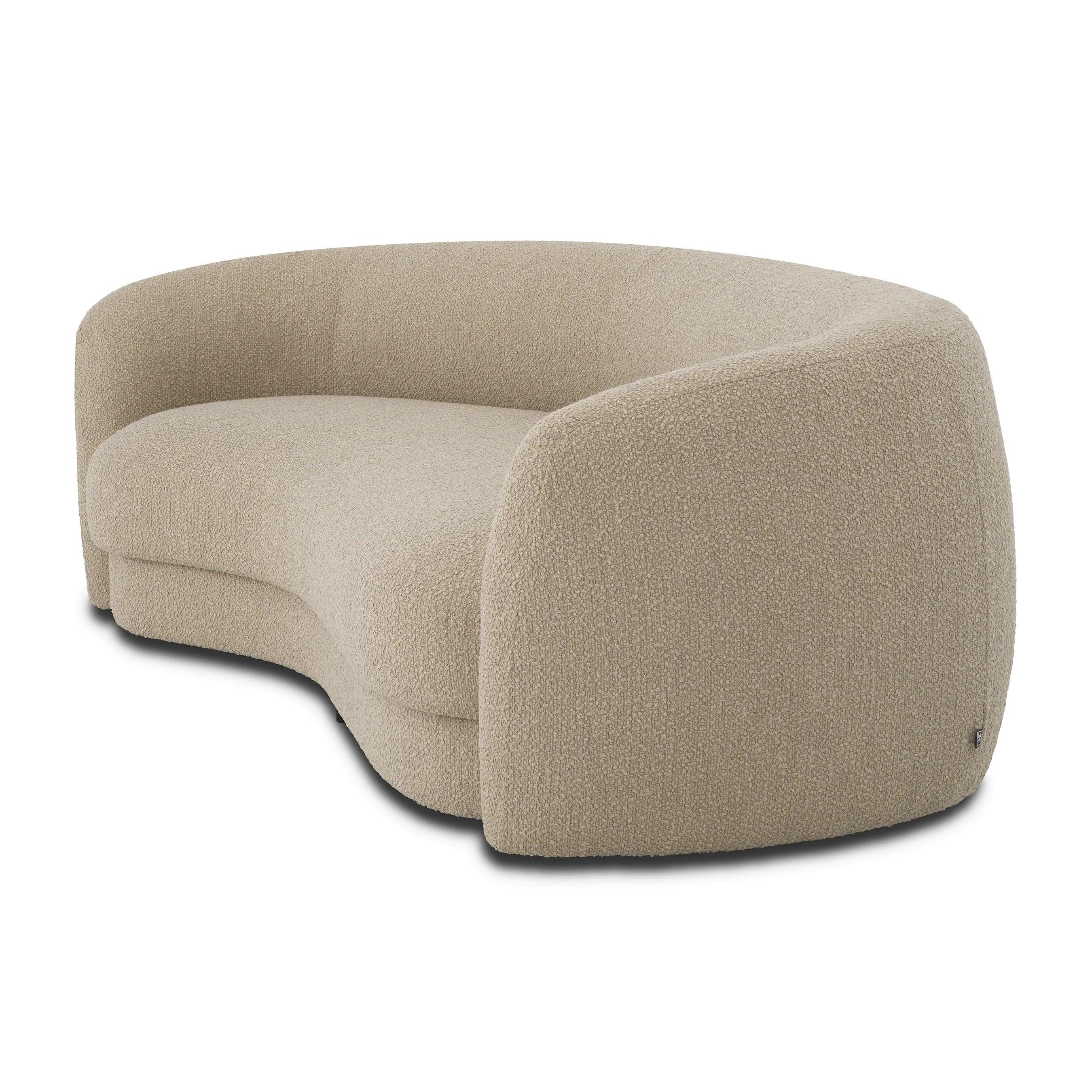 Sofa w tkaninie boucle BLAINE piaskowy Eichholtz Eye on Design