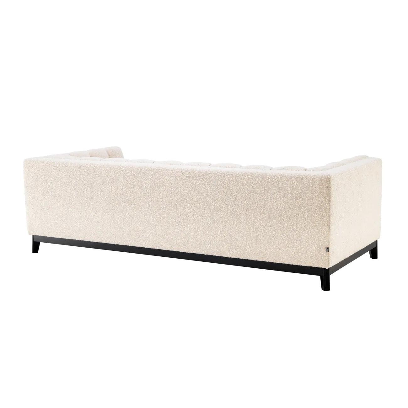 Sofa w tkaninie boucle DITMAR kremowy Eichholtz 231 cm Eye on Design