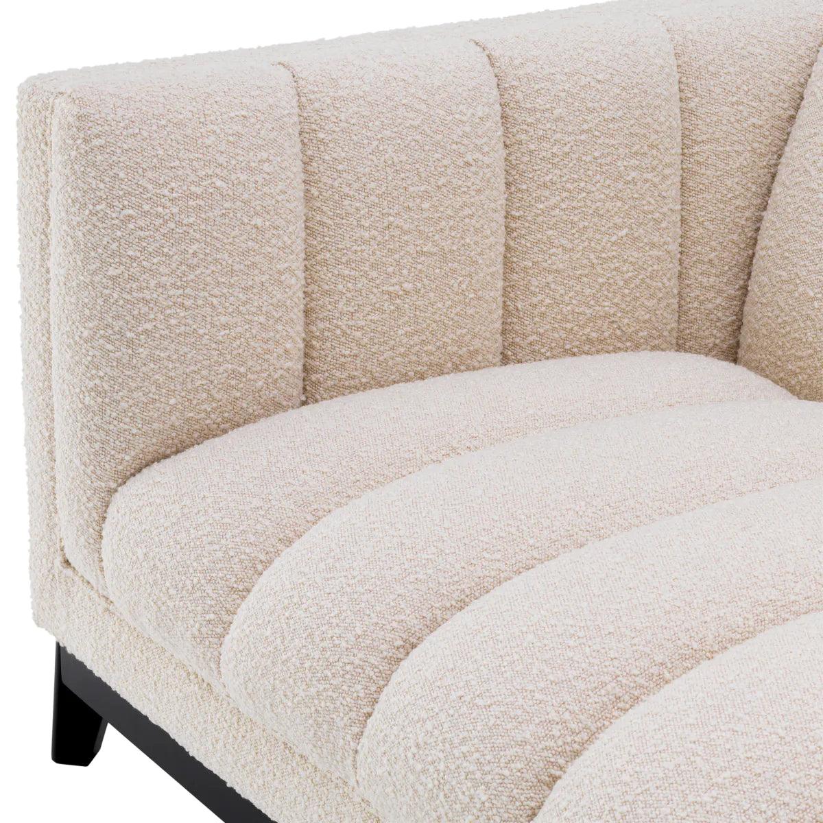 Sofa w tkaninie boucle DITMAR kremowy Eichholtz Eye on Design